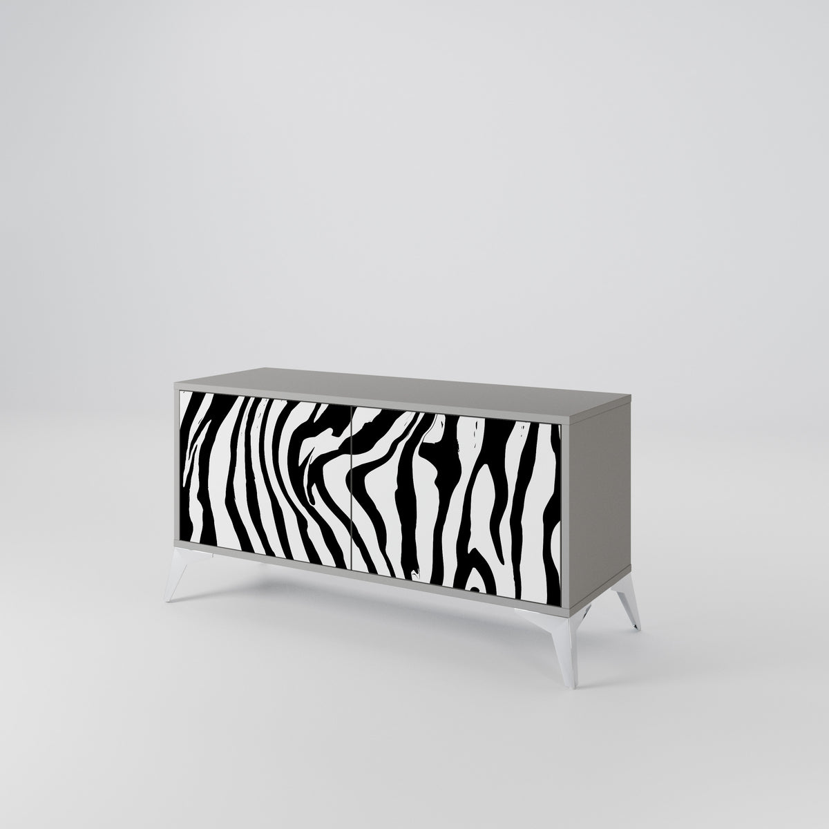 SPLENDID ZEBRA Kompaktes 2-türiges TV-Lowboard