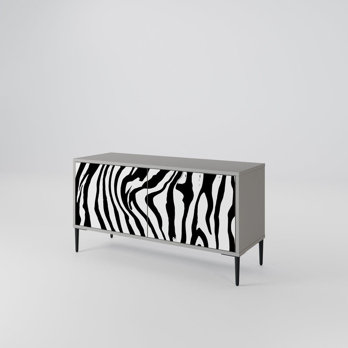 SPLENDID ZEBRA Kompaktes 2-türiges TV-Lowboard