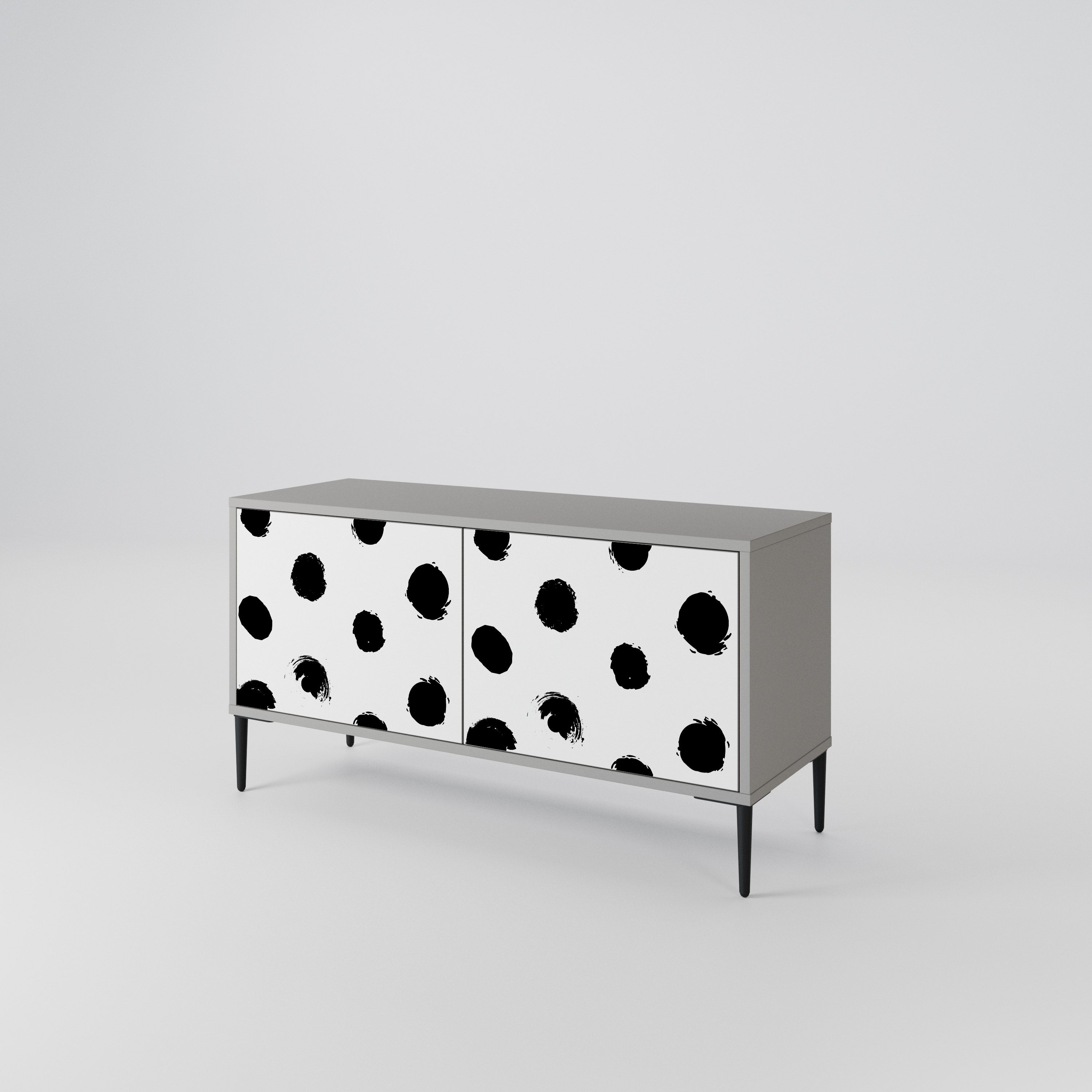 SLIPPING MINUTES Compact 2-Door TV Cabinet