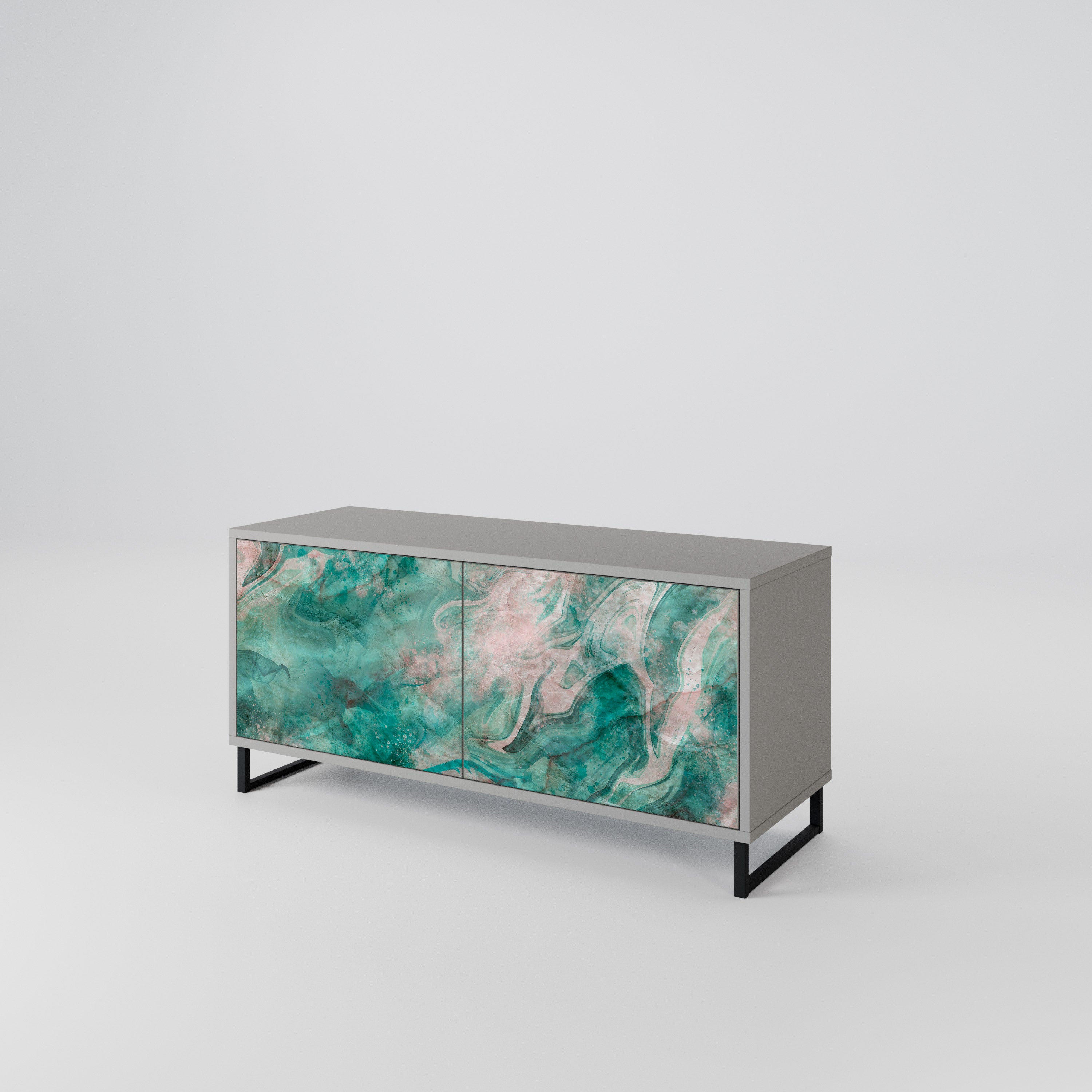 ABSTRACT ALCHEMY Compact 2-Door TV Cabinet
