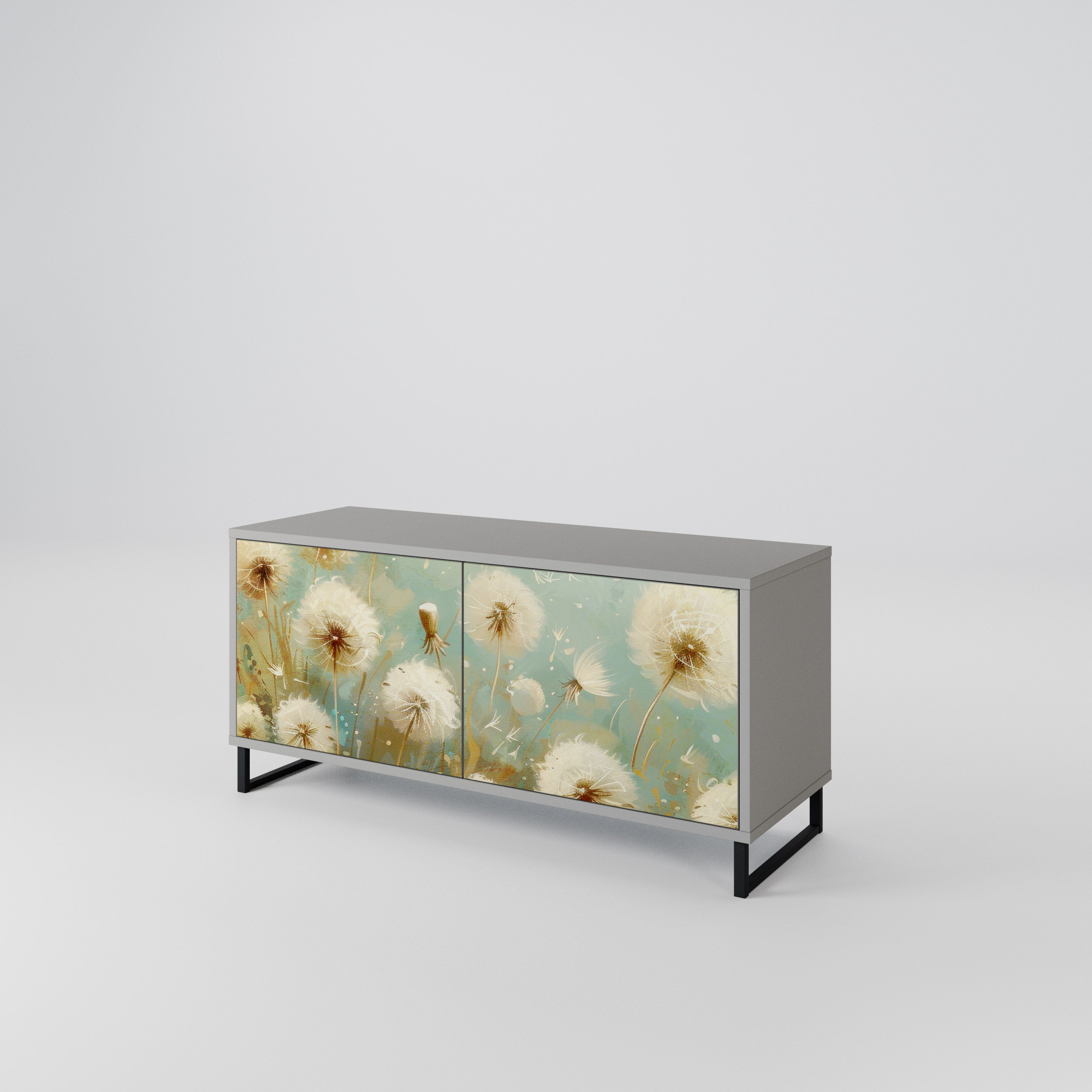 DREAMY MEADOW Compact 2-Door TV Cabinet