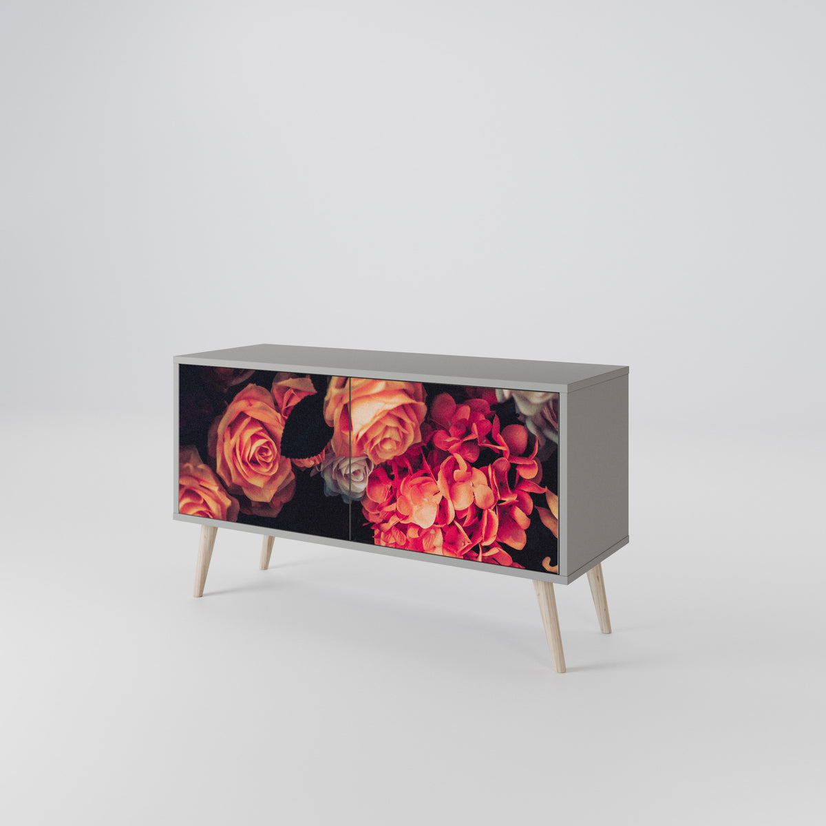 NEVERENDING BLOOM Kompaktes 2-türiges TV-Lowboard