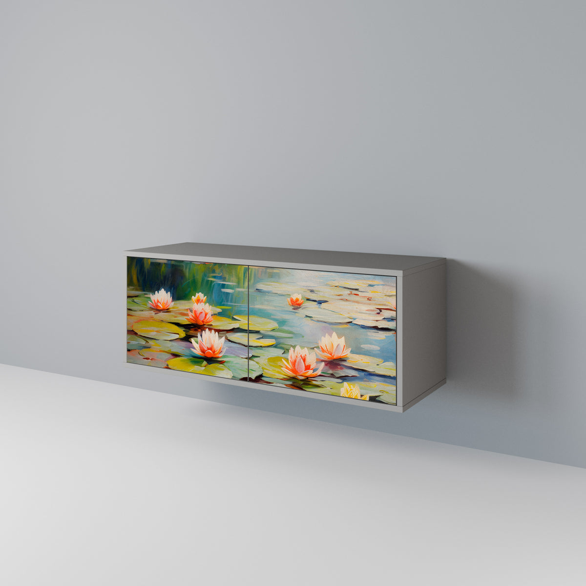 BLOOMING WATERS Kompaktes 2-türiges TV-Lowboard