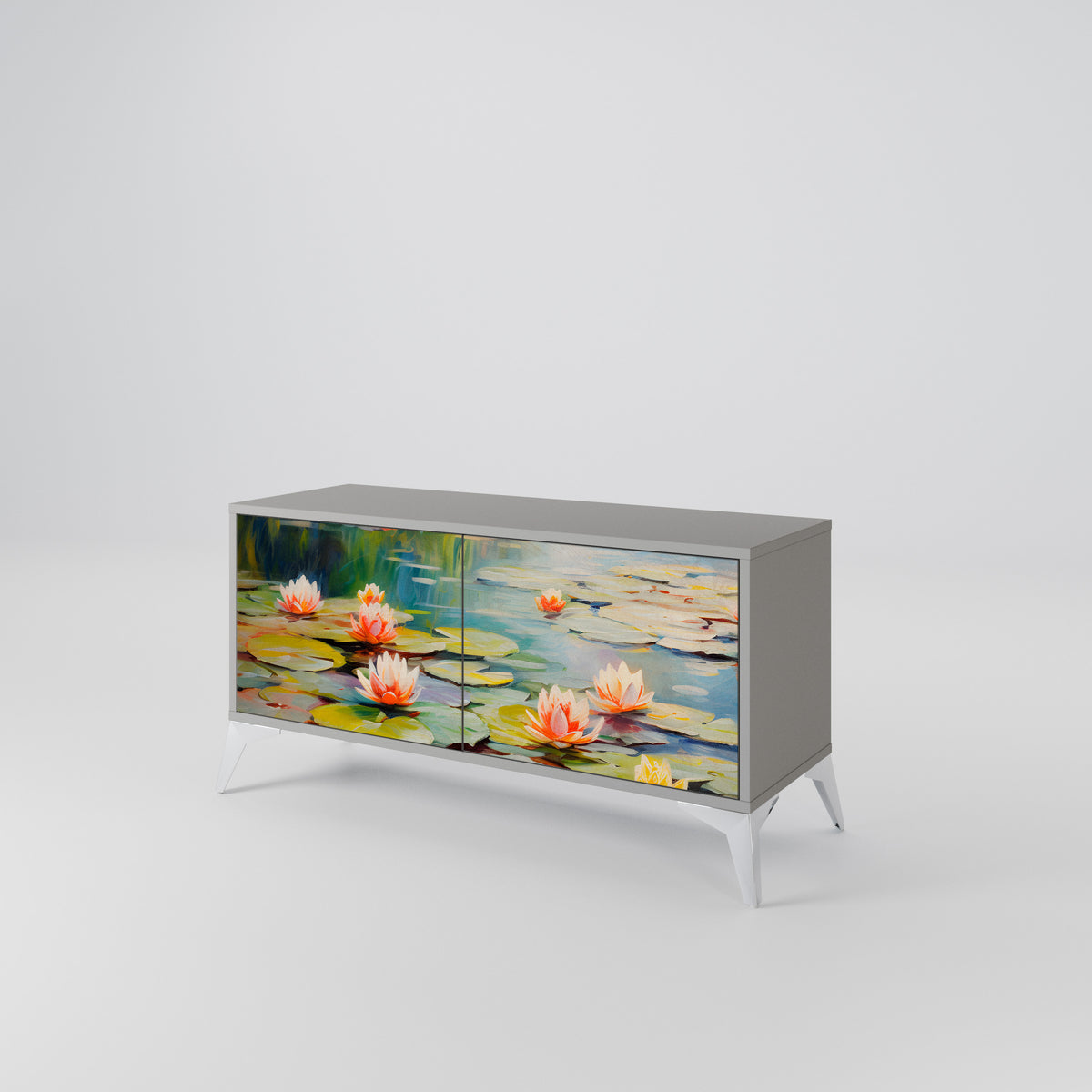 BLOOMING WATERS Kompaktes 2-türiges TV-Lowboard