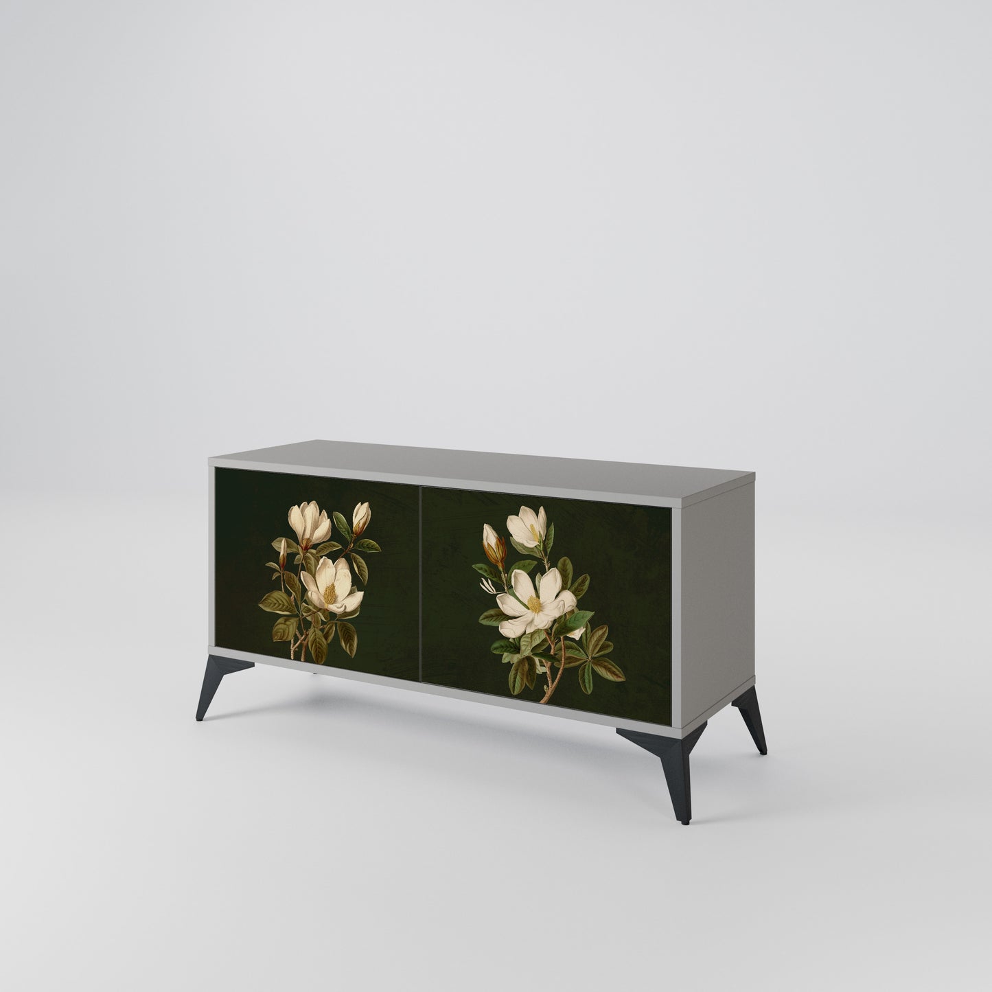 FLORAL NOIR Kompaktes 2-türiges TV-Lowboard