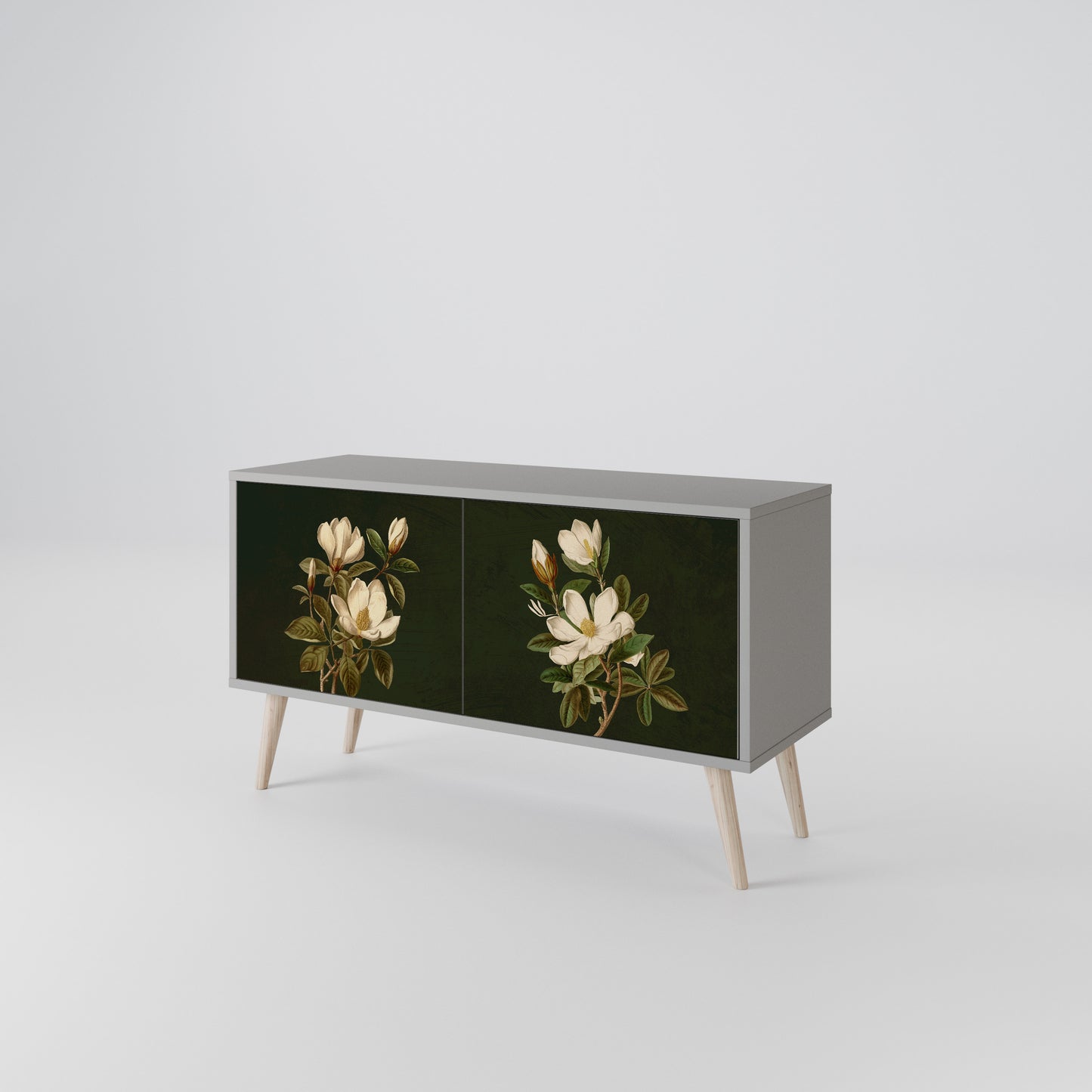 FLORAL NOIR Kompaktes 2-türiges TV-Lowboard