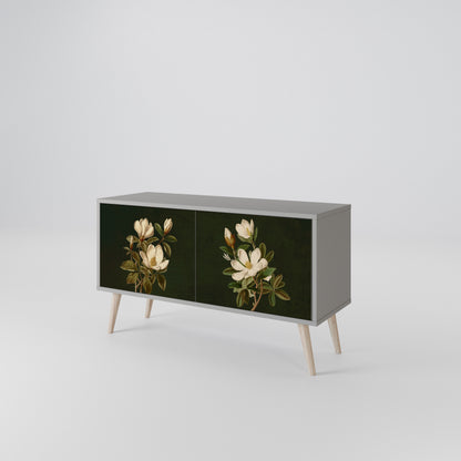 FLORAL NOIR Kompaktes 2-türiges TV-Lowboard