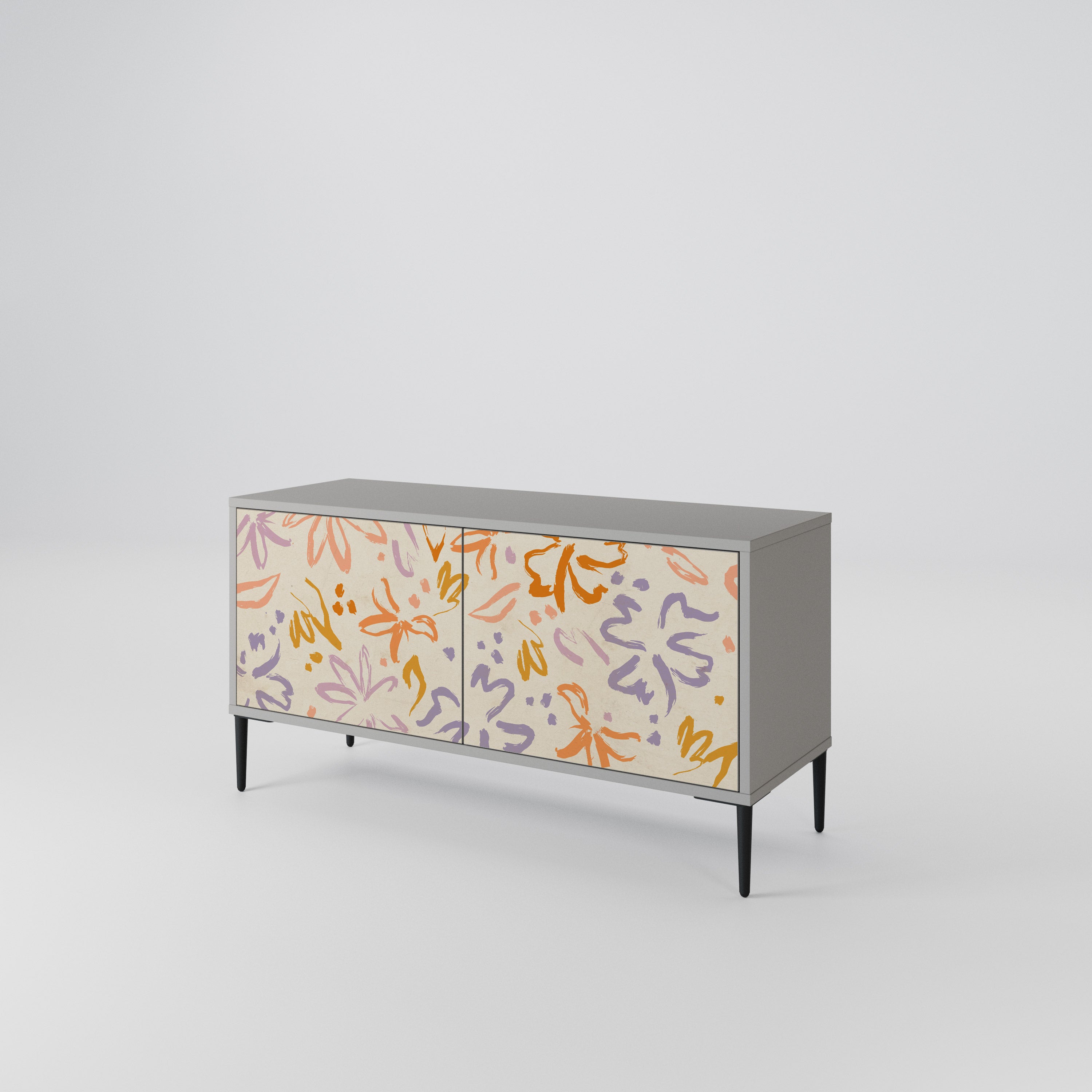SPRING WHIMSY Compact 2-Door TV Cabinet