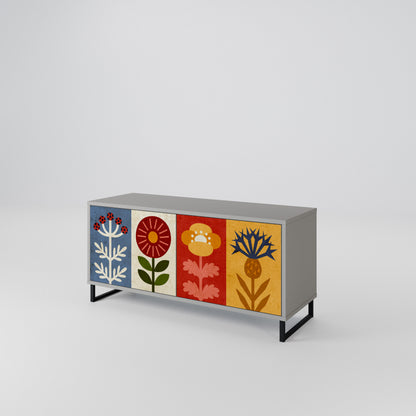 SCANDIC FLOWERET Kompaktes 2-türiges TV-Lowboard