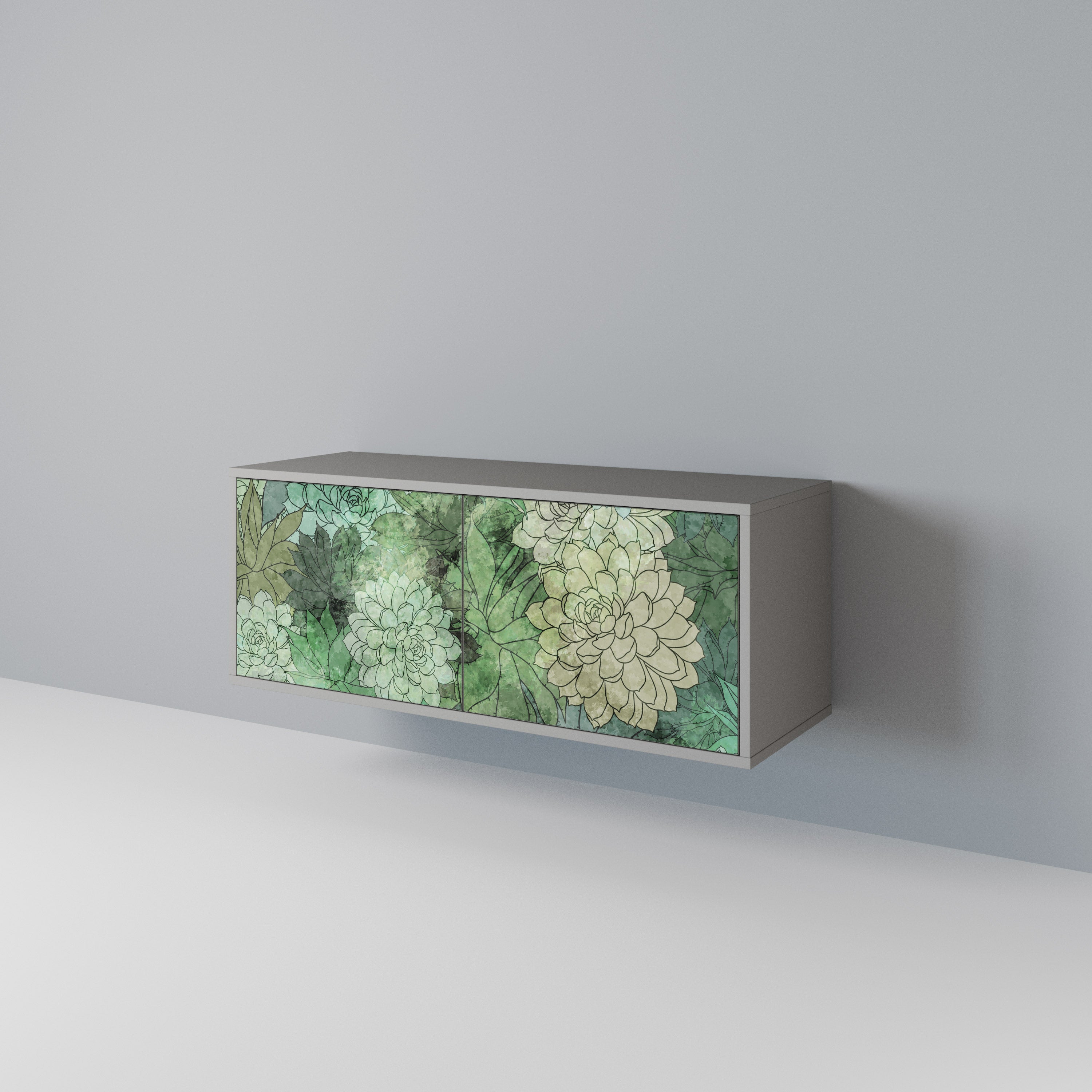 SUCCULENT CLUSTER Compact 2-Door TV Cabinet