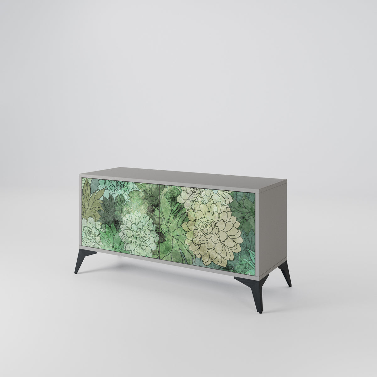 SUCCULENT CLUSTER Kompaktes 2-türiges TV-Lowboard