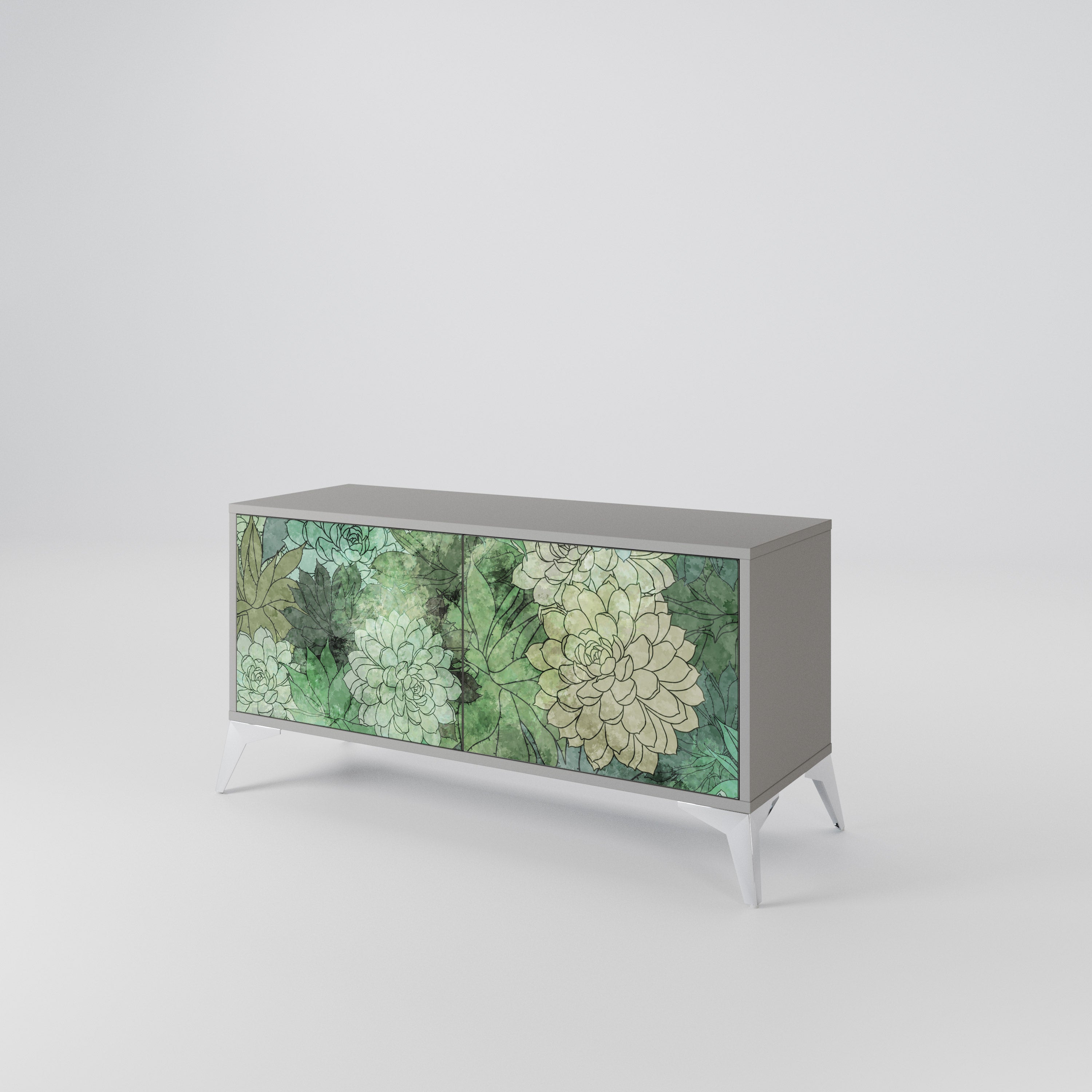 SUCCULENT CLUSTER Compact 2-Door TV Cabinet