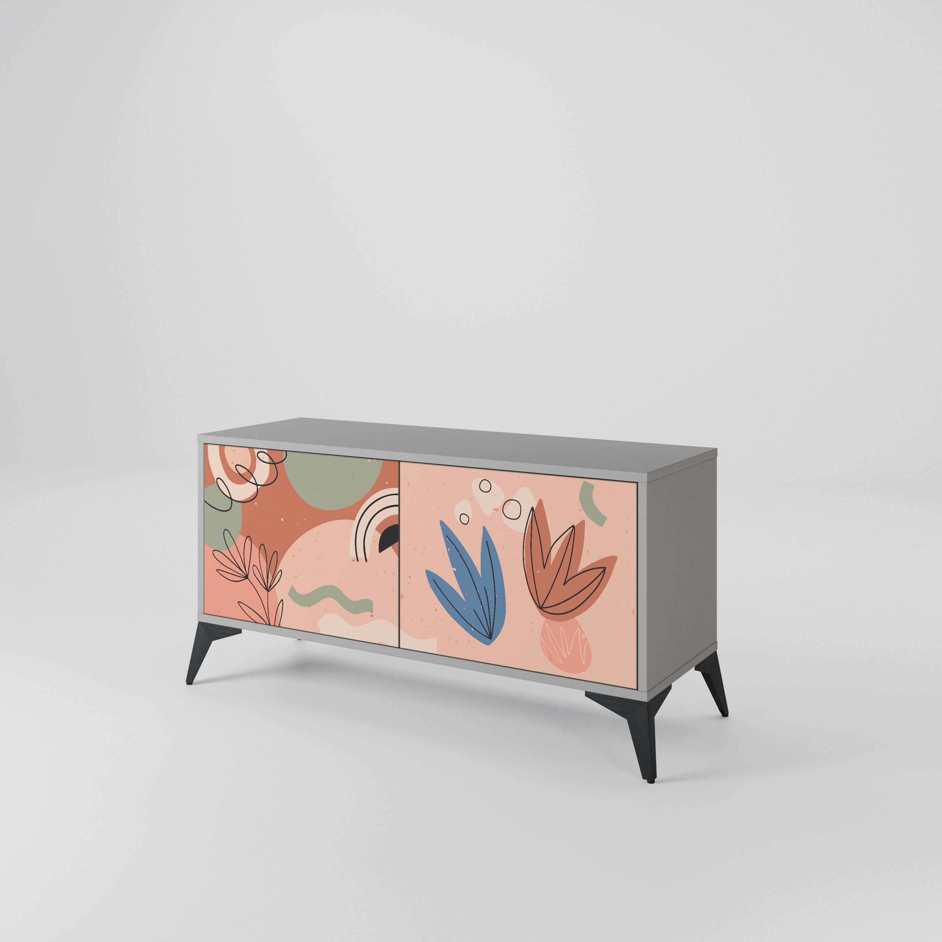 PASTEL DESTINY Compact 2-Door TV Cabinet