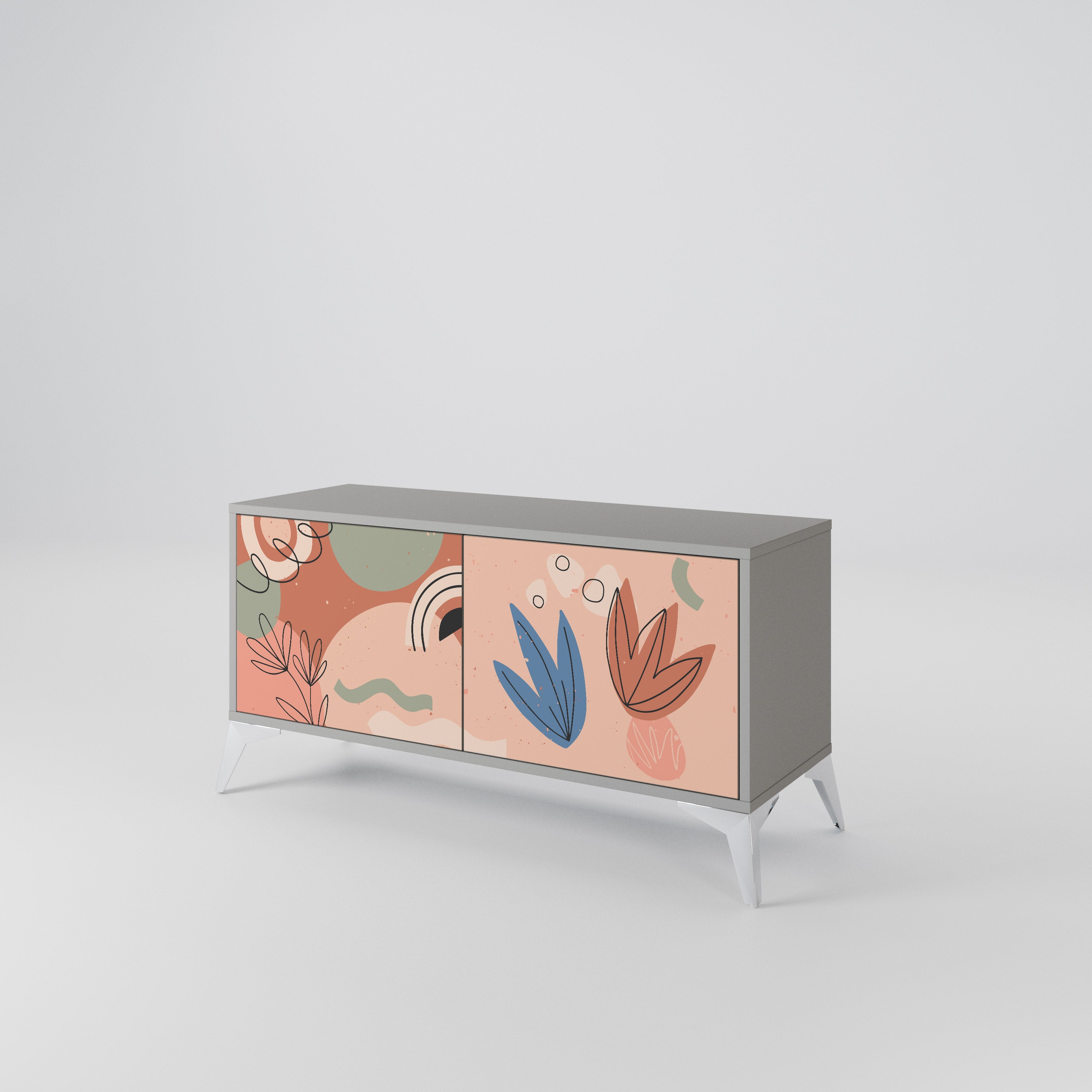 PASTEL DESTINY Compact 2-Door TV Cabinet