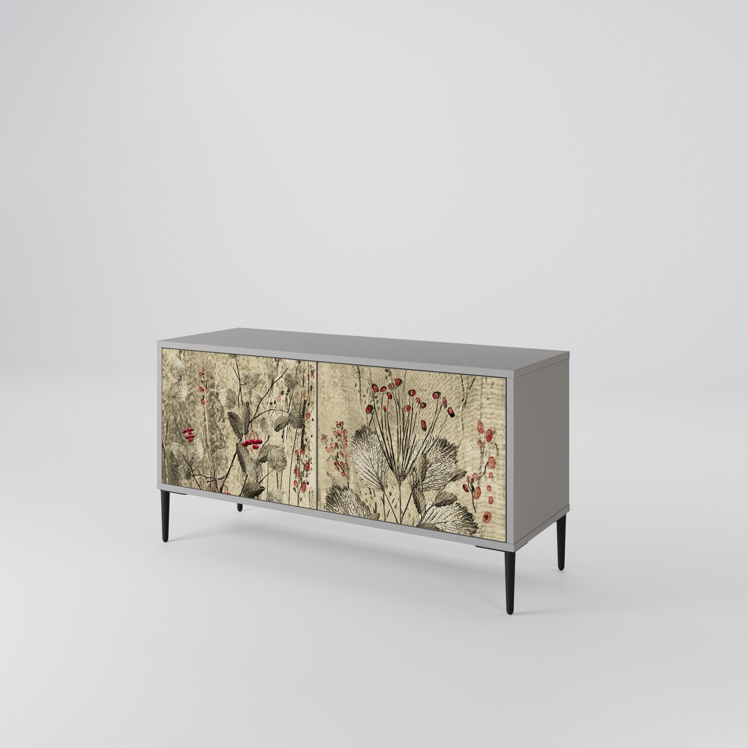 HERBAL GRACE Compact 2-Door TV Cabinet