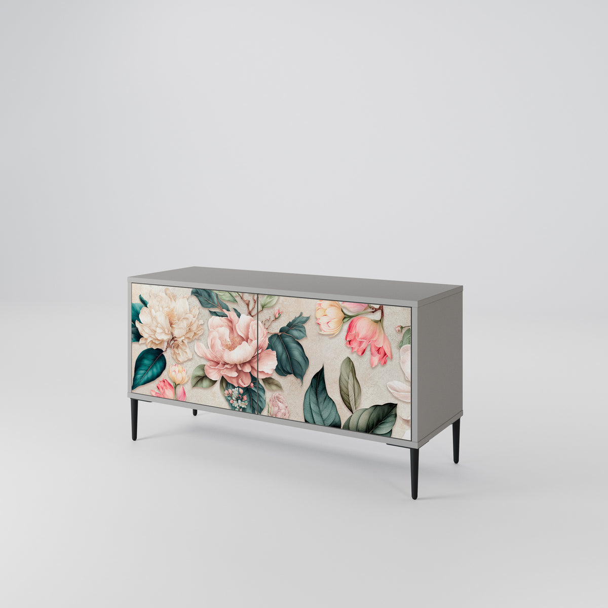 FLORAL GRACE Kompaktes 2-türiges TV-Lowboard