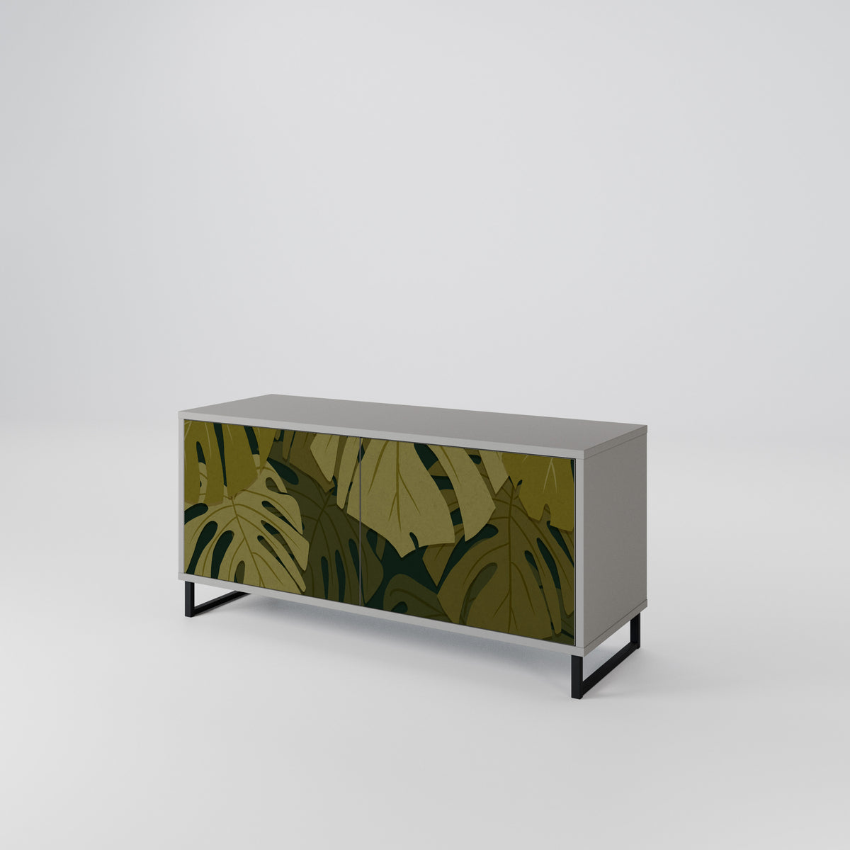 TROPICAL BEAUTY Kompaktes 2-türiges TV-Lowboard