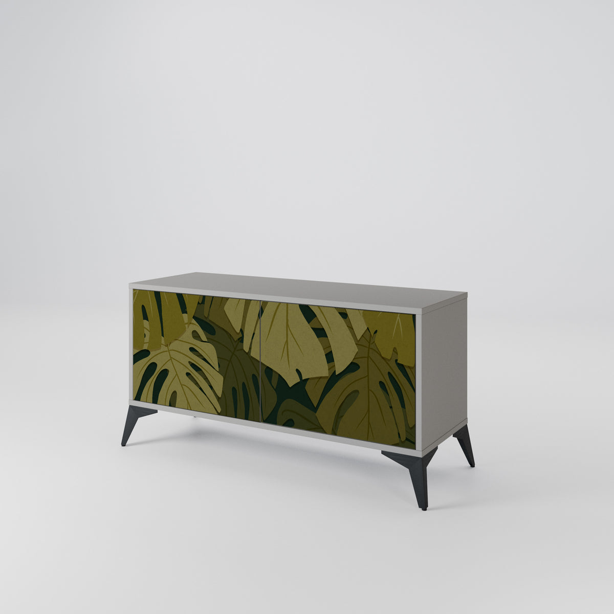 TROPICAL BEAUTY Kompaktes 2-türiges TV-Lowboard
