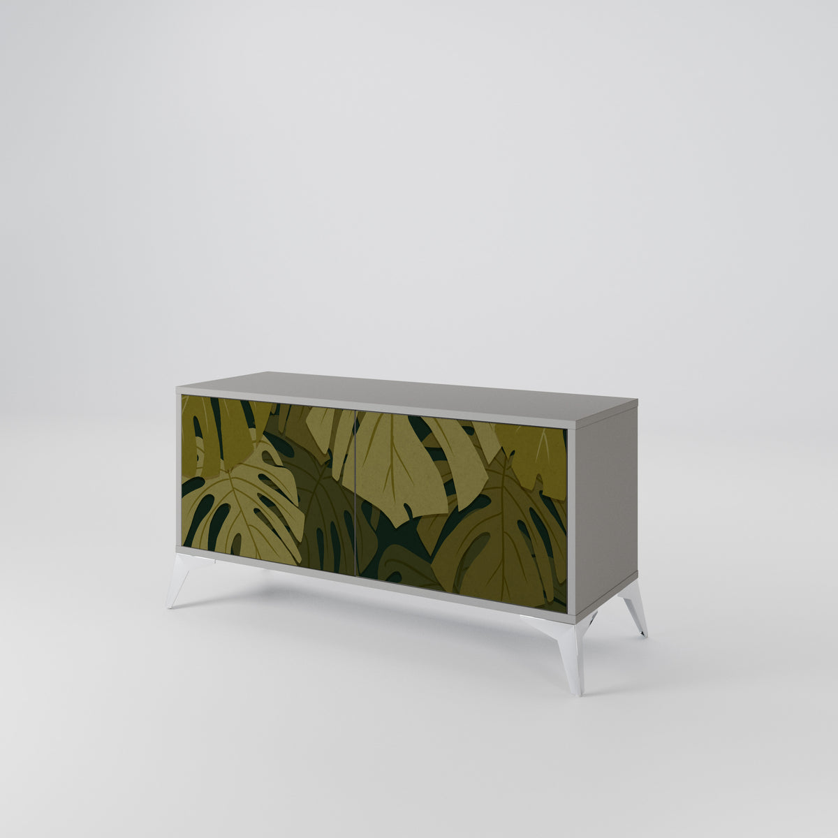 TROPICAL BEAUTY Kompaktes 2-türiges TV-Lowboard