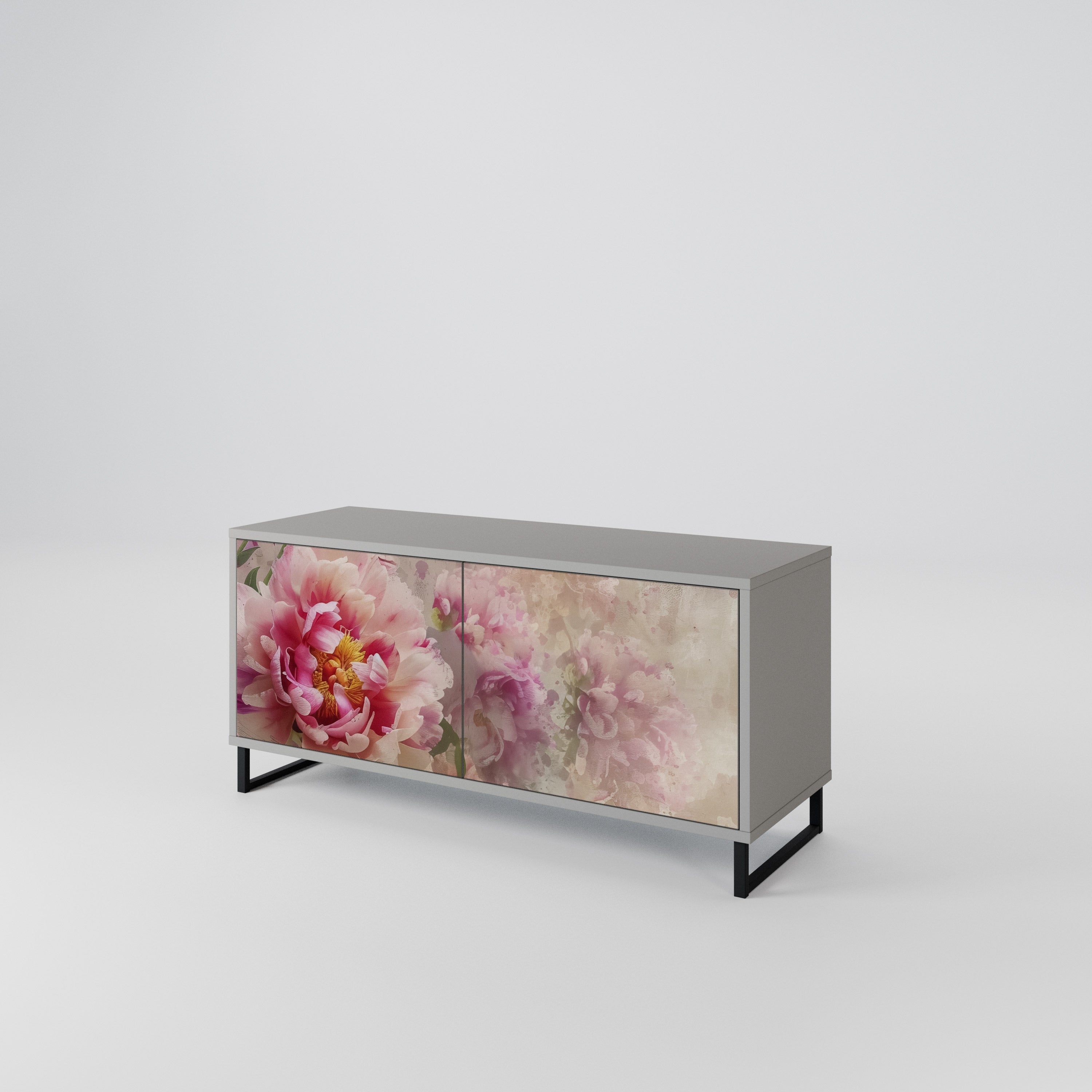 PEONY WHISPER Compact 2-Door TV Cabinet