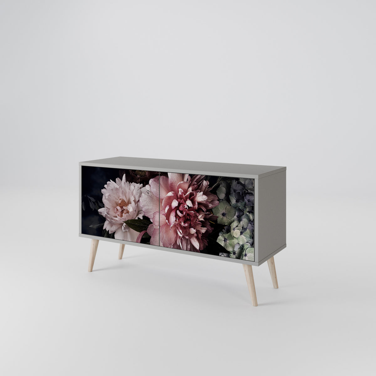 PURE BLOSSOM Kompaktes 2-türiges TV-Lowboard