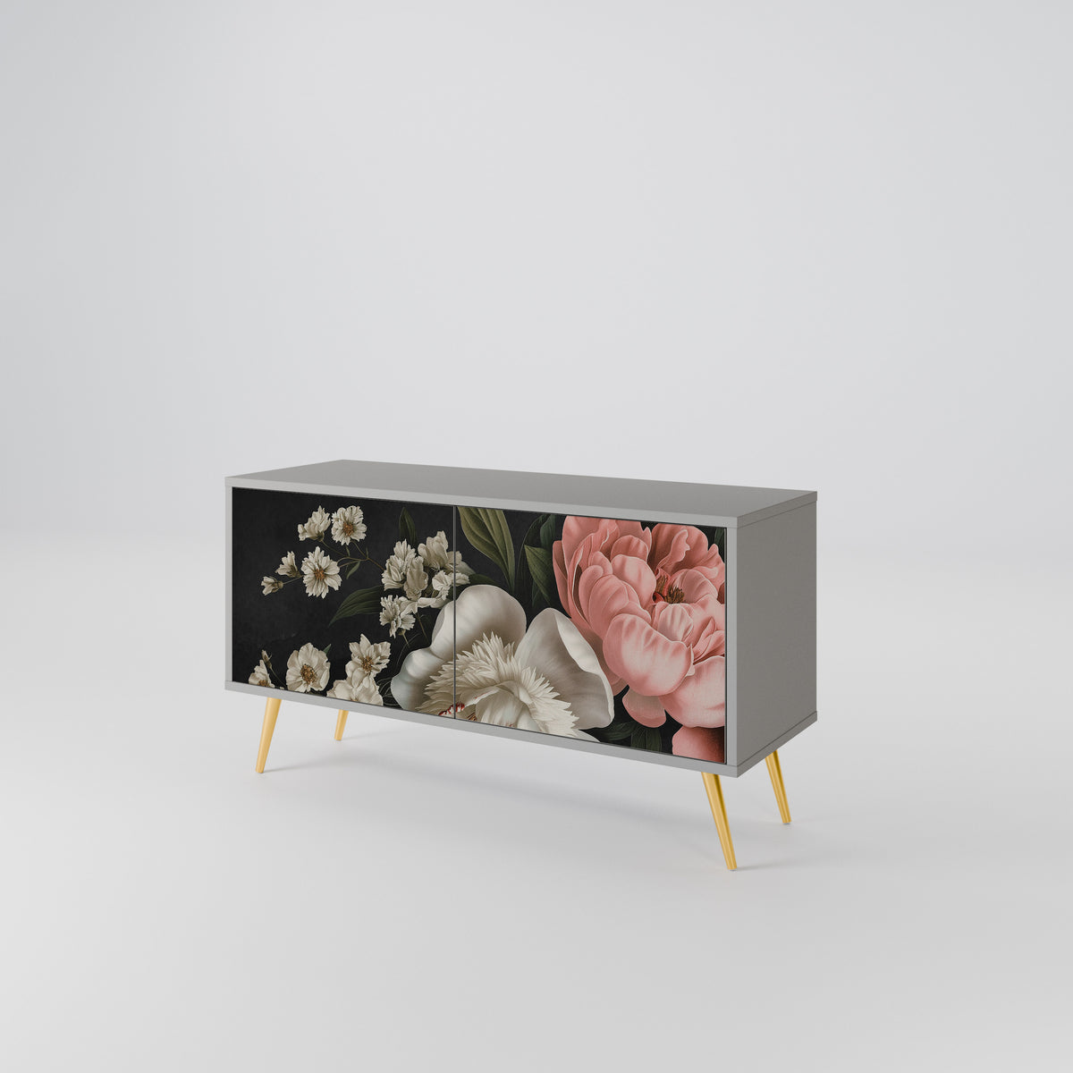 LUSH ELEGANCE Kompaktes 2-türiges TV-Lowboard