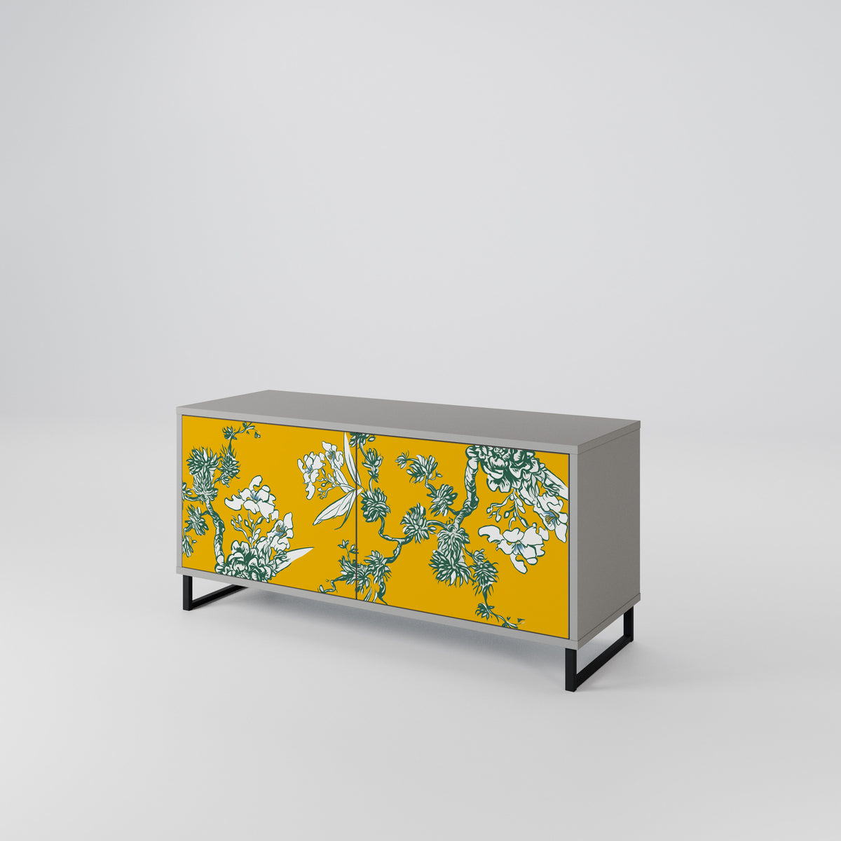 YELLOW CHINOISERIE Kompaktes 2-türiges TV-Lowboard