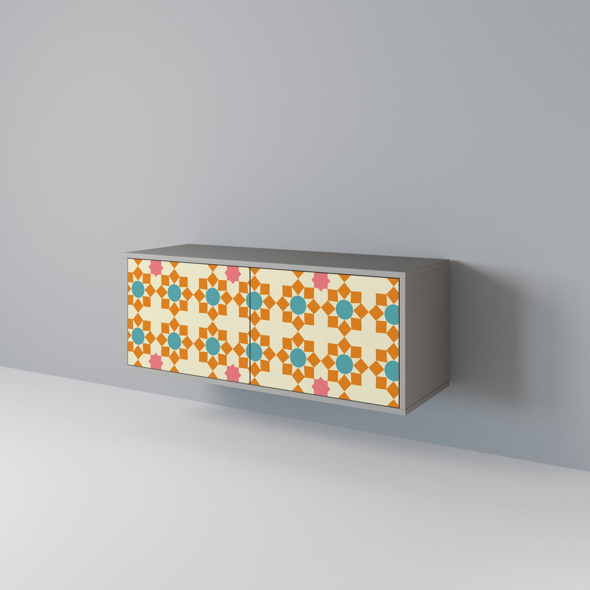 FLORAL DECOR Kompaktes 2-türiges TV-Lowboard