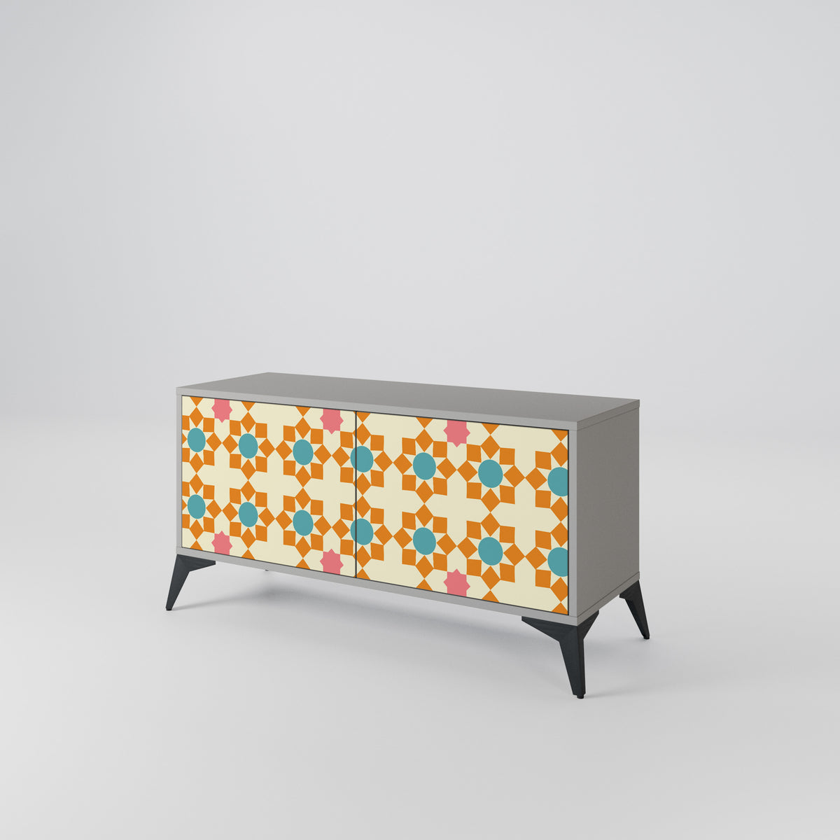 FLORAL DECOR Kompaktes 2-türiges TV-Lowboard