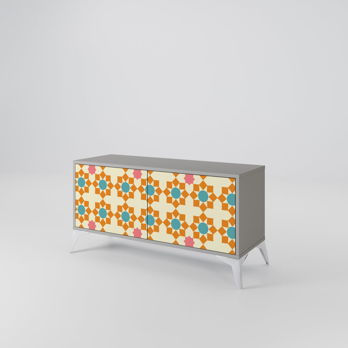 FLORAL DECOR Kompaktes 2-türiges TV-Lowboard