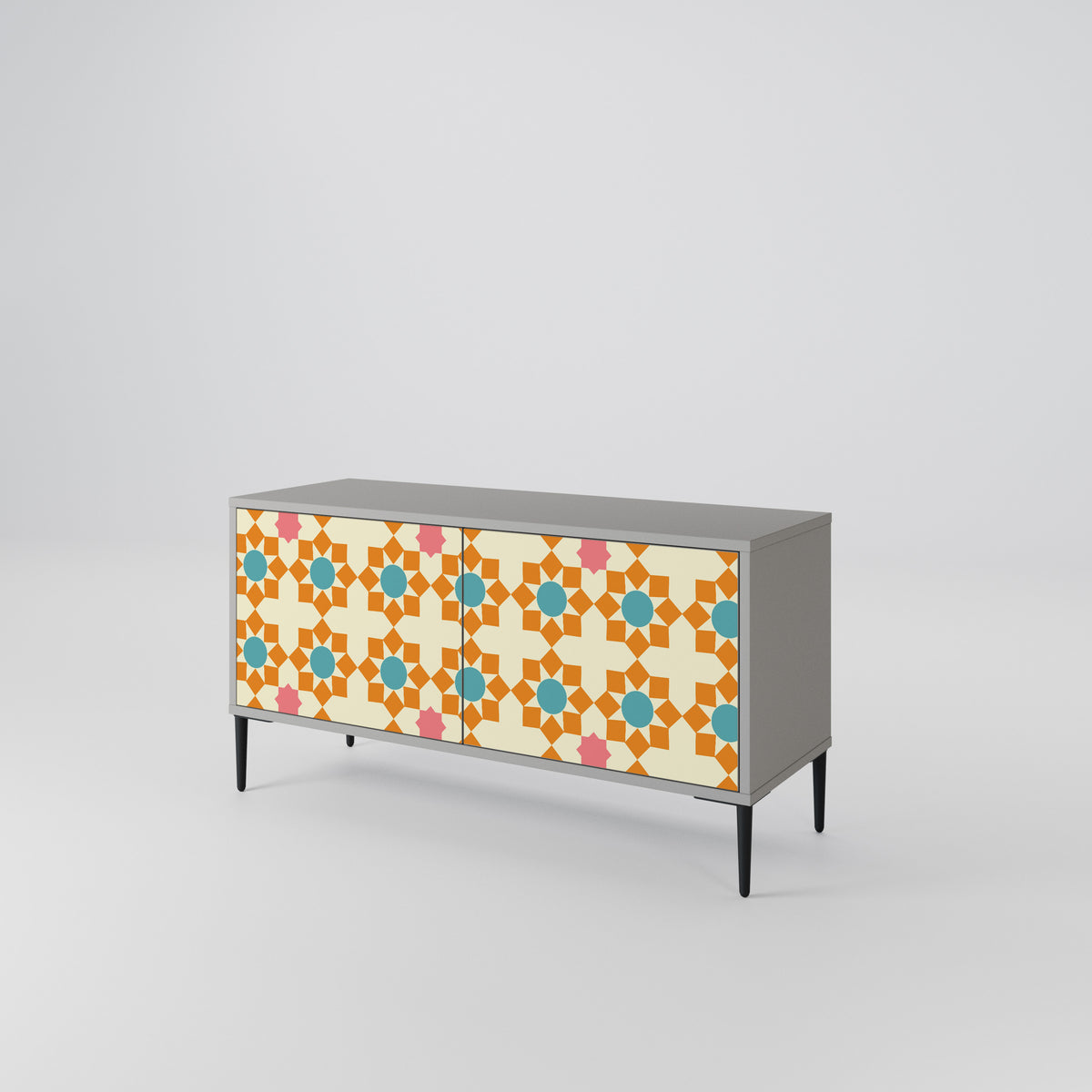 FLORAL DECOR Kompaktes 2-türiges TV-Lowboard