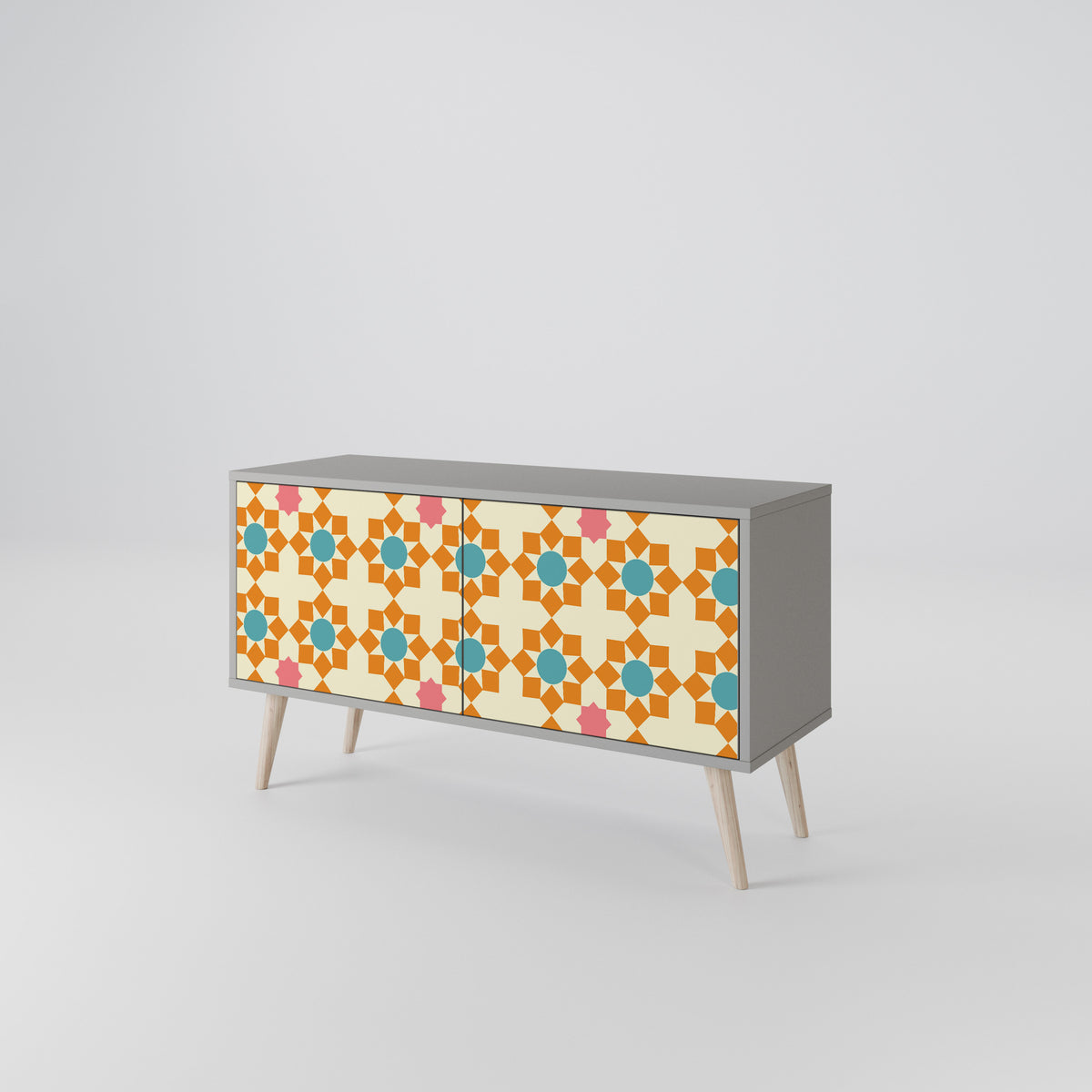FLORAL DECOR Kompaktes 2-türiges TV-Lowboard