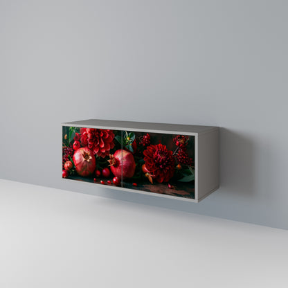 DAHLIAS AND POMEGRANATES Kompaktes 2-türiges TV-Lowboard