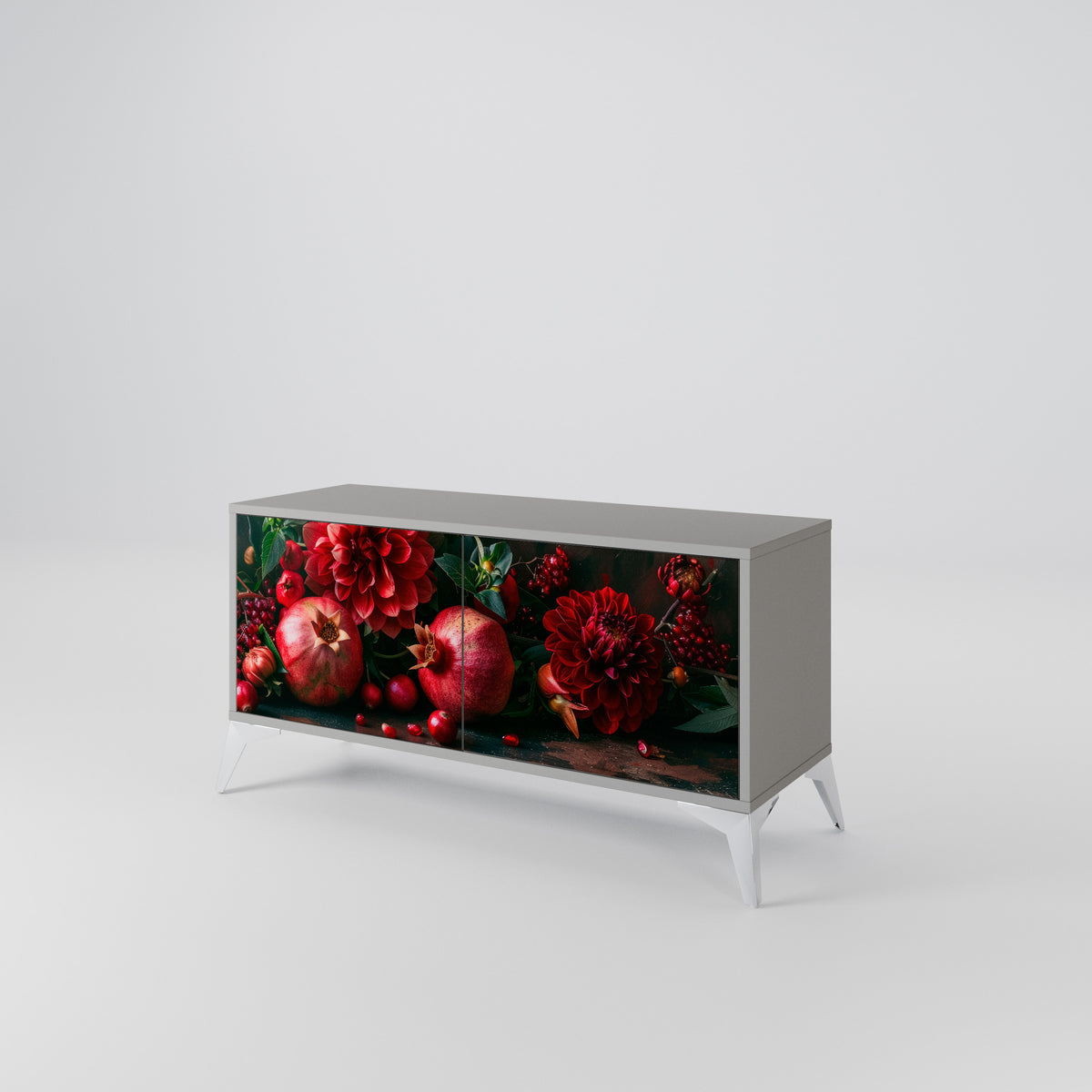 DAHLIAS AND POMEGRANATES Kompaktes 2-türiges TV-Lowboard