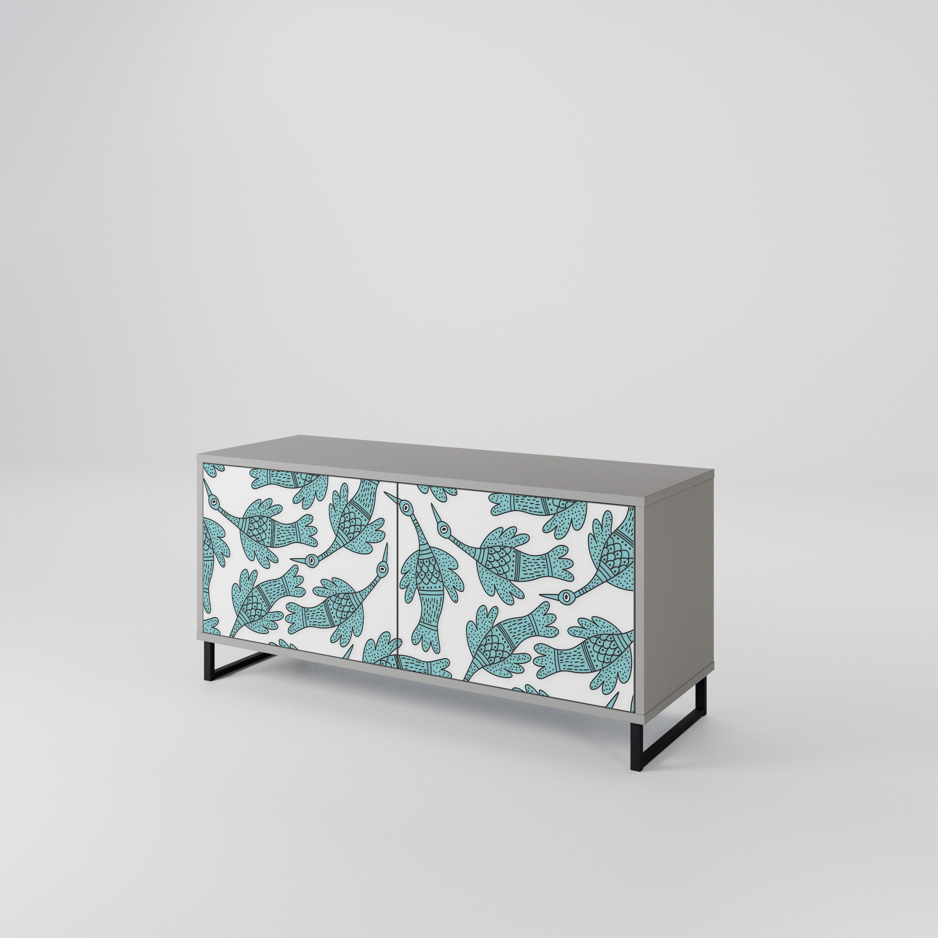 WATERSPOUT SONGIBIRD Compact 2-Door TV Cabinet