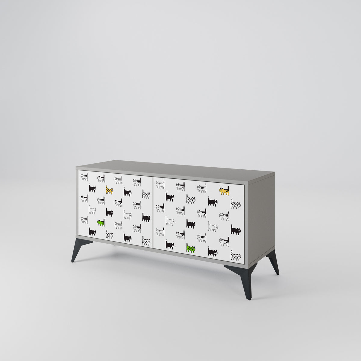 CATS COMPILATION Kompaktes 2-türiges TV-Lowboard