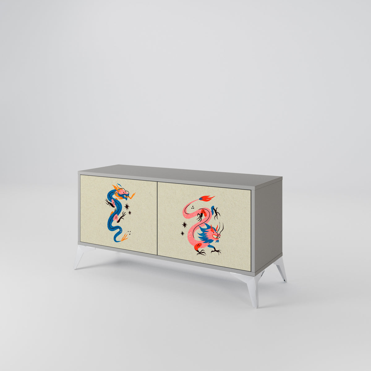 MYTHOLOGICAL CREATURES Kompaktes 2-türiges TV-Lowboard