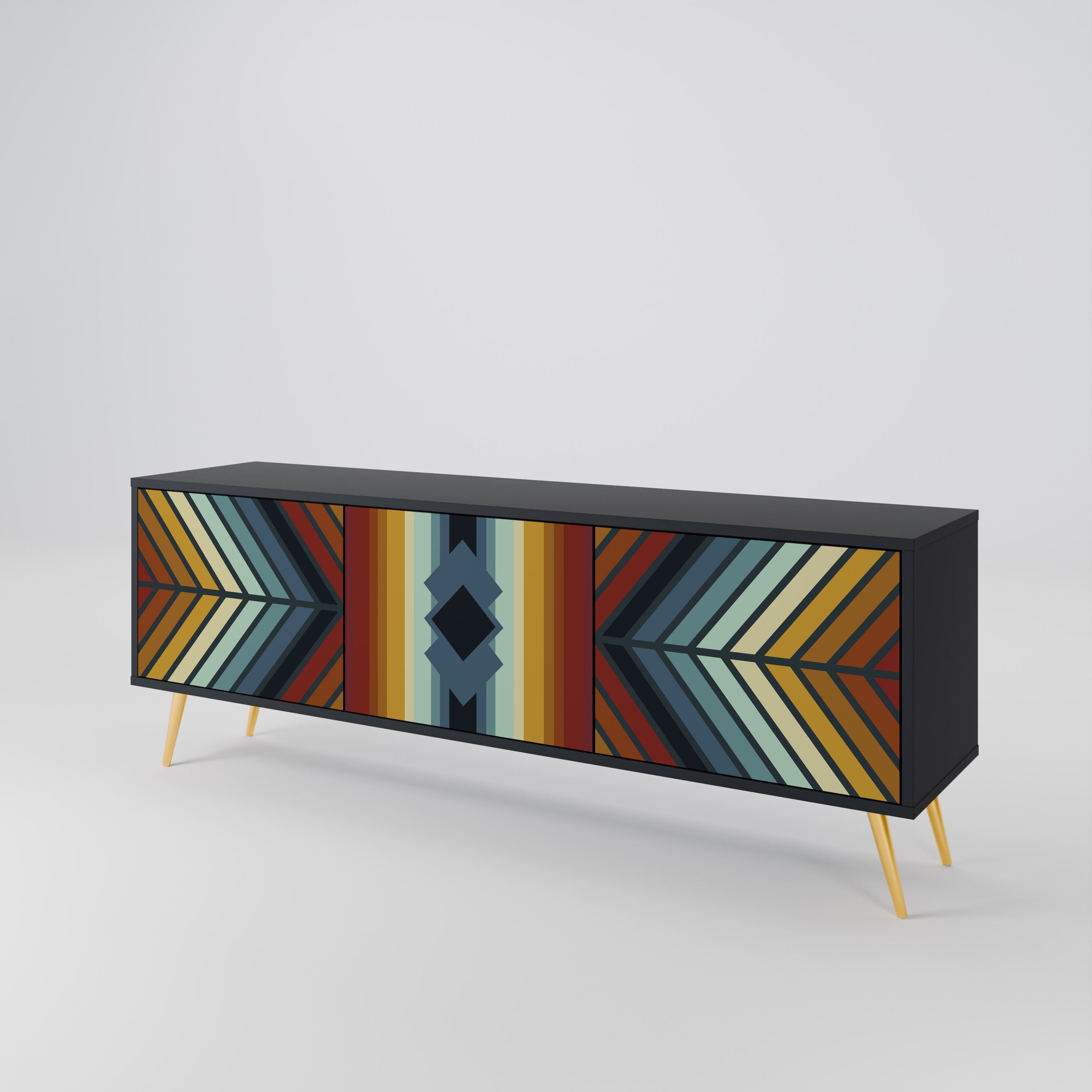 INDIGENOUS ZIGZAG 3-türiges TV-Lowboard