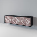 MARVEL MOSAIC TV-Lowboard mit 3 Türen in Schwarz