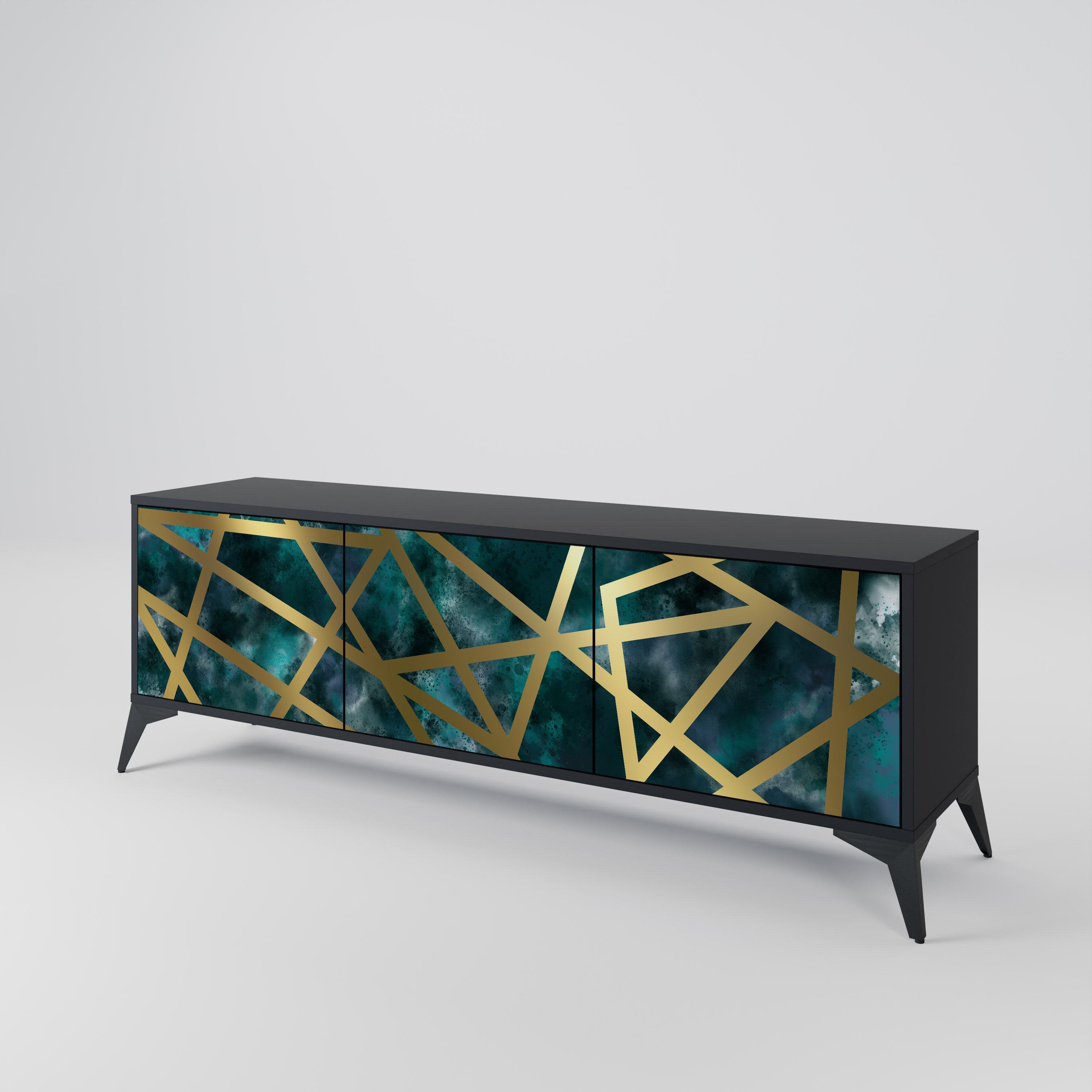 THE LABYRINTH OF GOLD 3-Door TV Cabinet