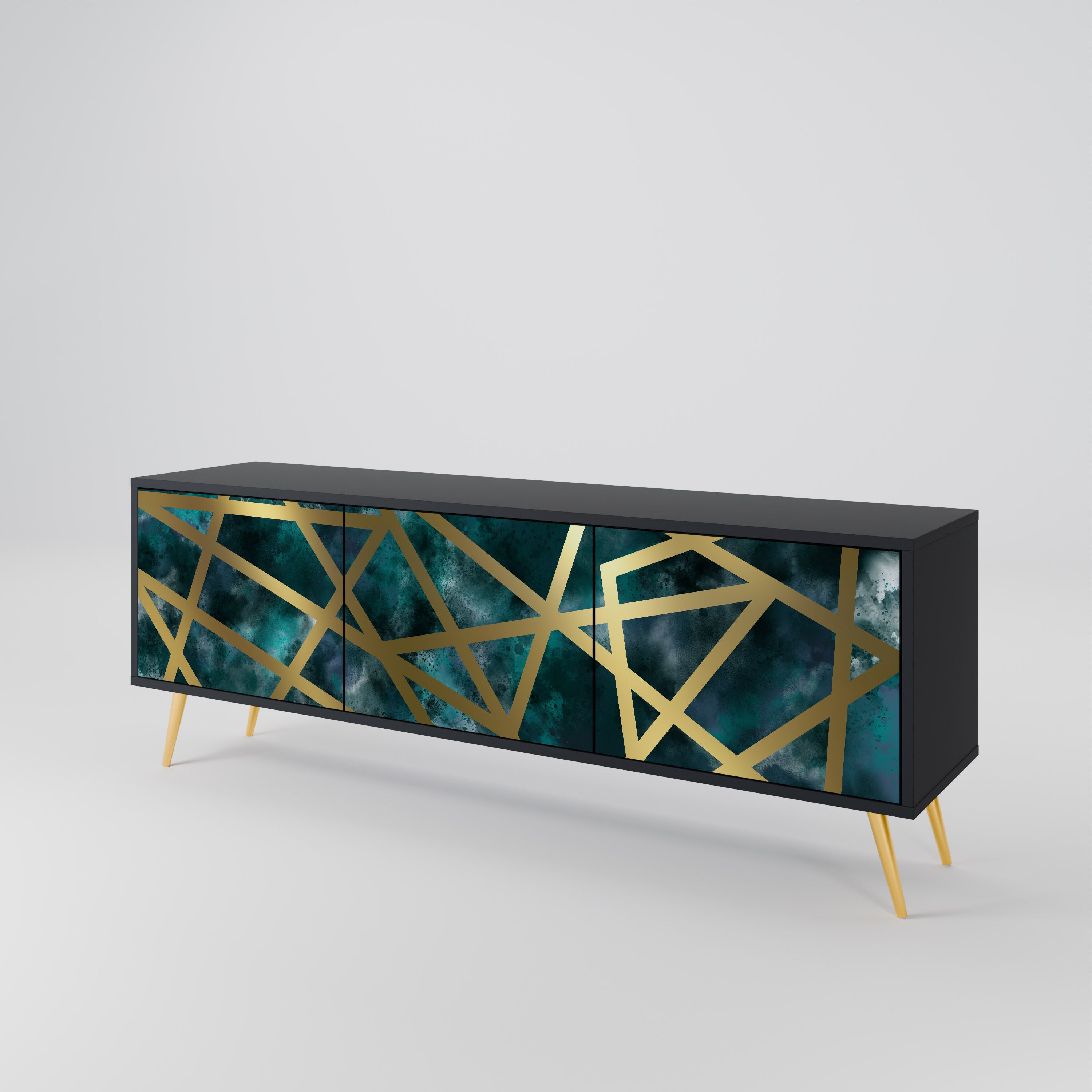 THE LABYRINTH OF GOLD 3-Door TV Cabinet