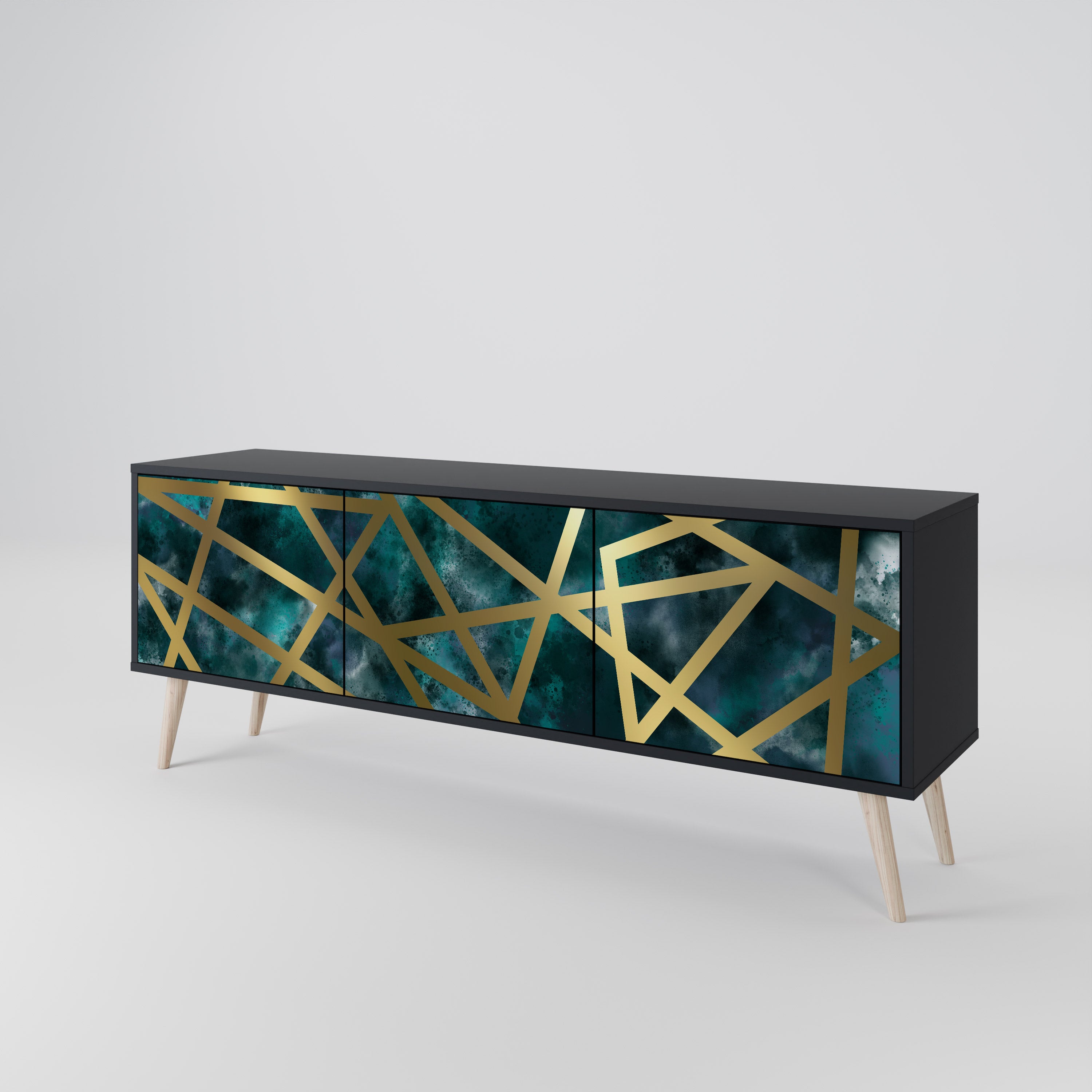 THE LABYRINTH OF GOLD 3-Door TV Cabinet