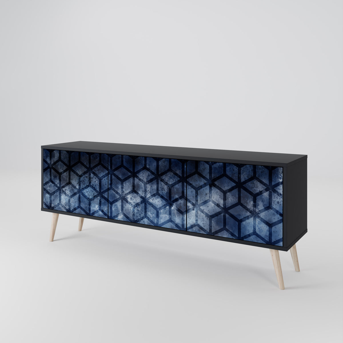 CUBIC MIST 3-türiges TV-Lowboard