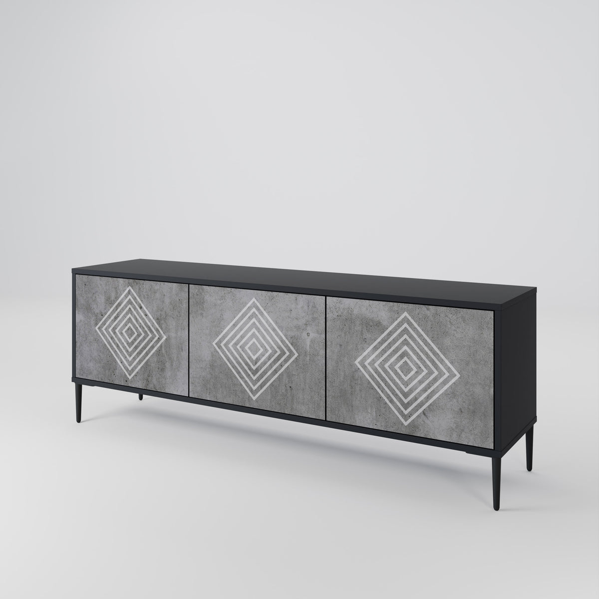 POLYGONAL ARTISTRY 3-türiges TV-Lowboard
