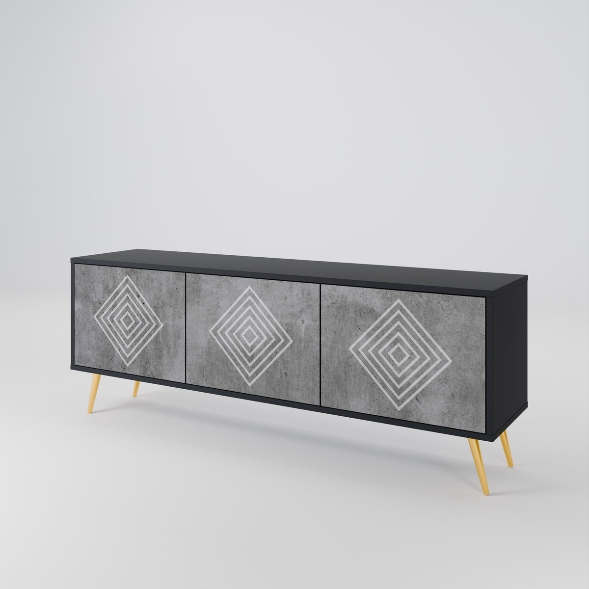 POLYGONAL ARTISTRY 3-türiges TV-Lowboard