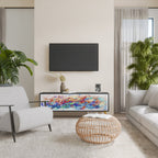 FINESSE MASH-UP TV-Lowboard mit 3 Türen in Schwarz