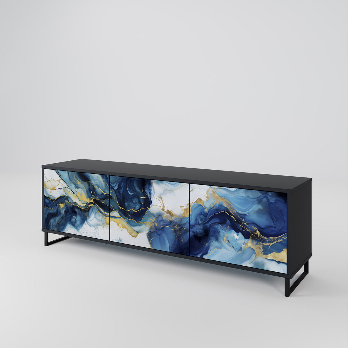 INKY MARBLE 3-türiges TV-Lowboard