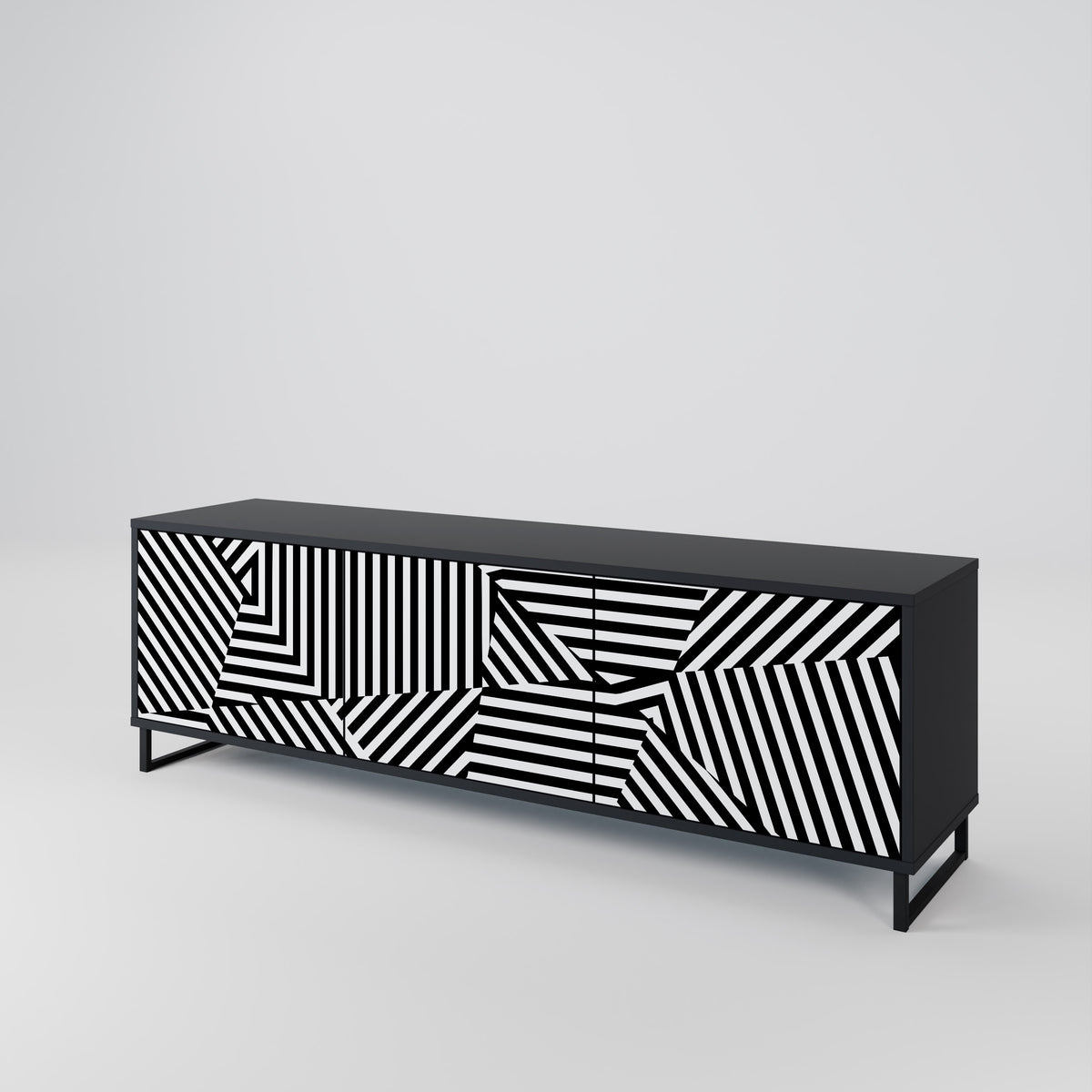 ILLUSIONARY LATTICE 3-türiges TV-Lowboard