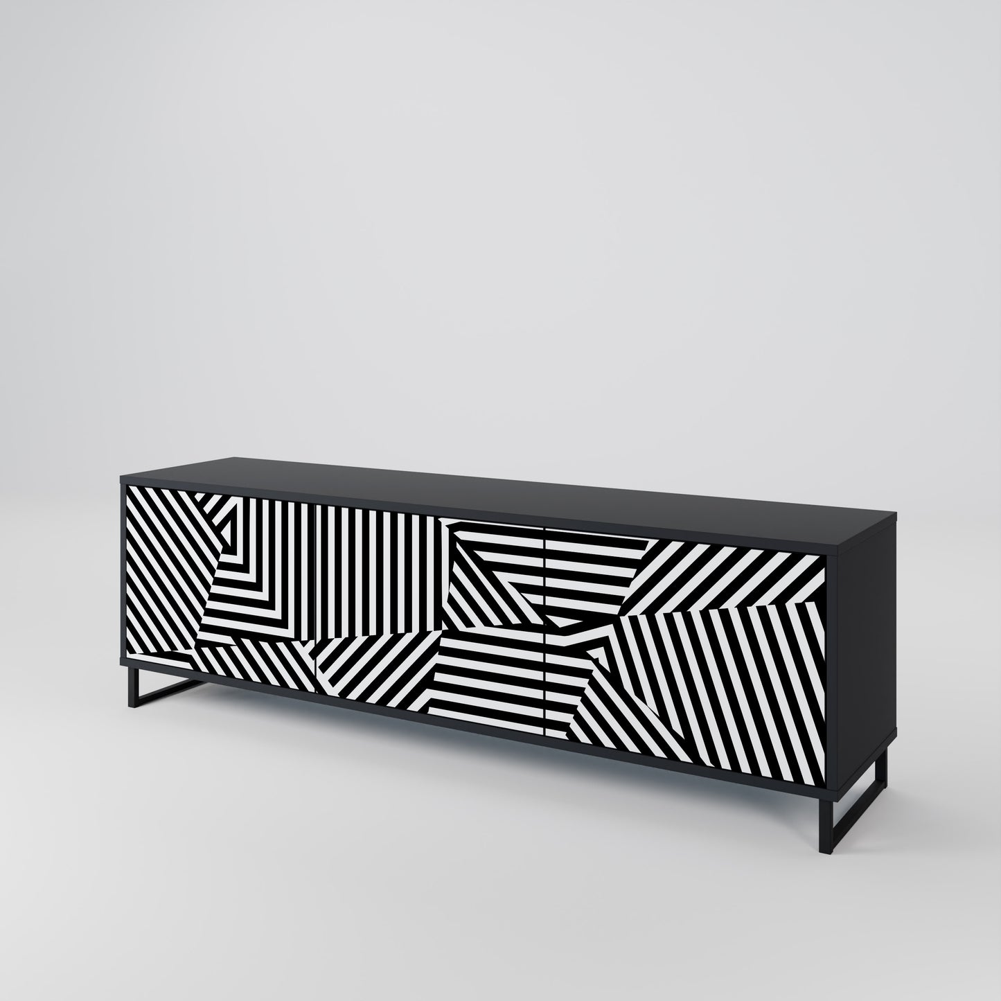 ILLUSIONARY LATTICE 3-türiges TV-Lowboard