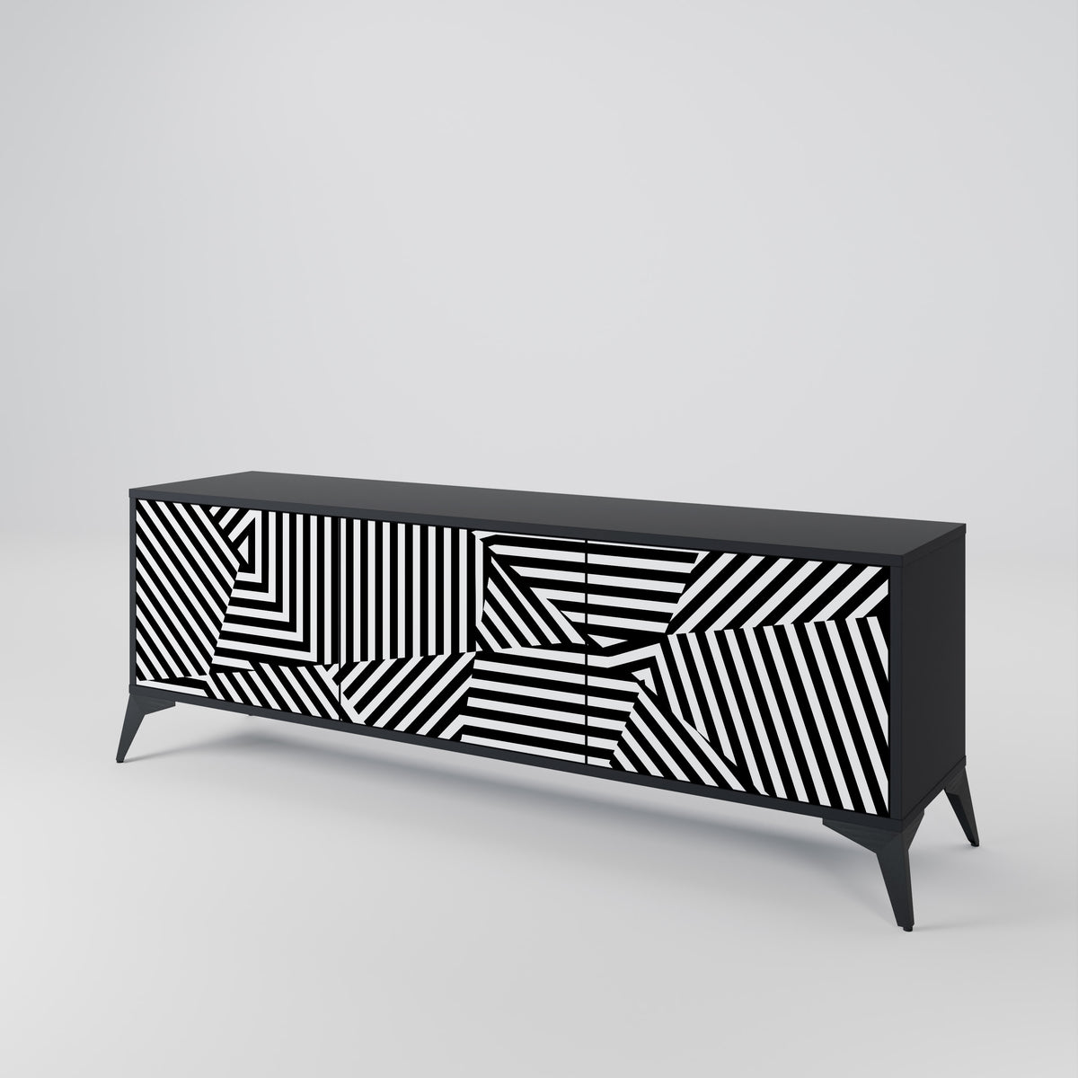 ILLUSIONARY LATTICE 3-türiges TV-Lowboard